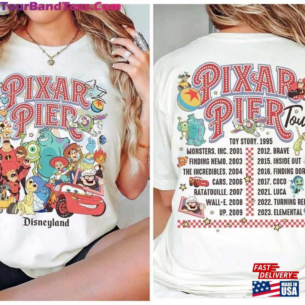 Pixar Pier Tour Toy Story Shirt Retro Disney Disneyland Fest T-Shirt Sweatshirt 29Uf106271 – Utopia Fashion