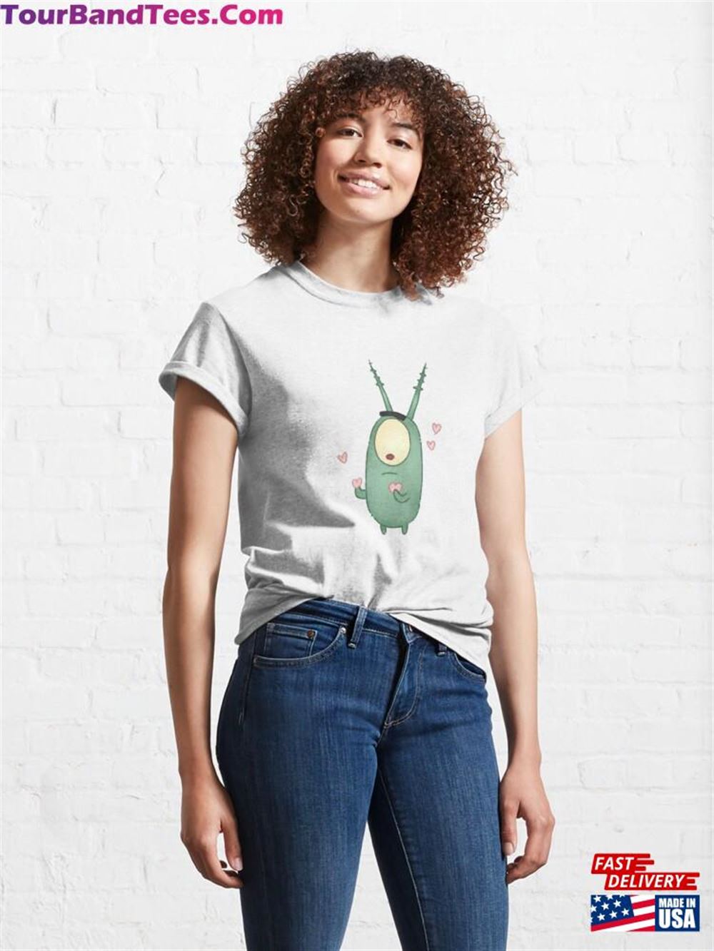 Plankton Holding Hearts Classic T-Shirt Unisex 29Uf116352 – Utopia Fashion