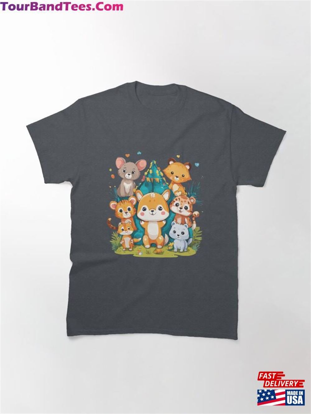 Playful Kids Animal Tshirt Design Animals Classic T-Shirt 29Uf106943 – Utopia Fashion