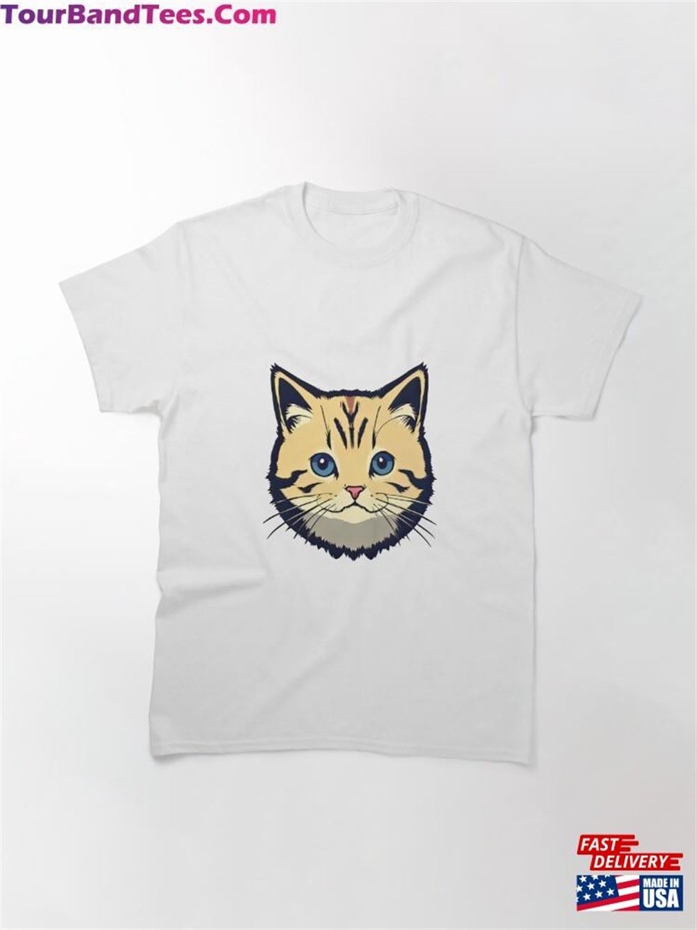 Portrait Of A Cat! Classic T-Shirt Unisex 29Uf097815 – Utopia Fashion