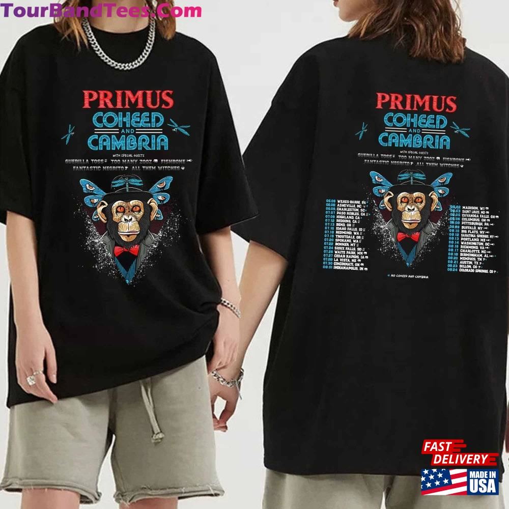 Primus And Coheed Cambria Summer Us Tour Shirt Fan Classic Hoodie 29Uf100838 – Utopia Fashion