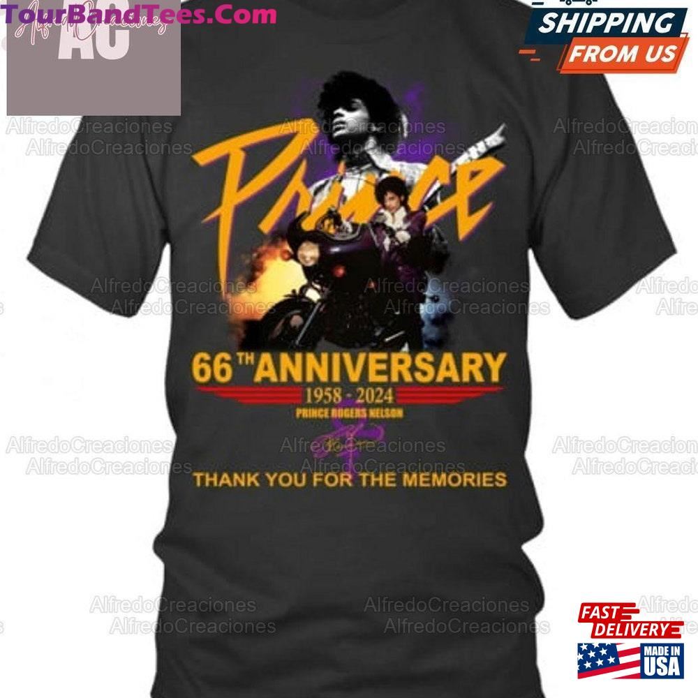 Prince Tee 66Th Anniversary Rogers Nelson Thank You For The Memories Shirt Sweatshirt Hoodie Unisex 29Uf092929 – Utopia Fashion