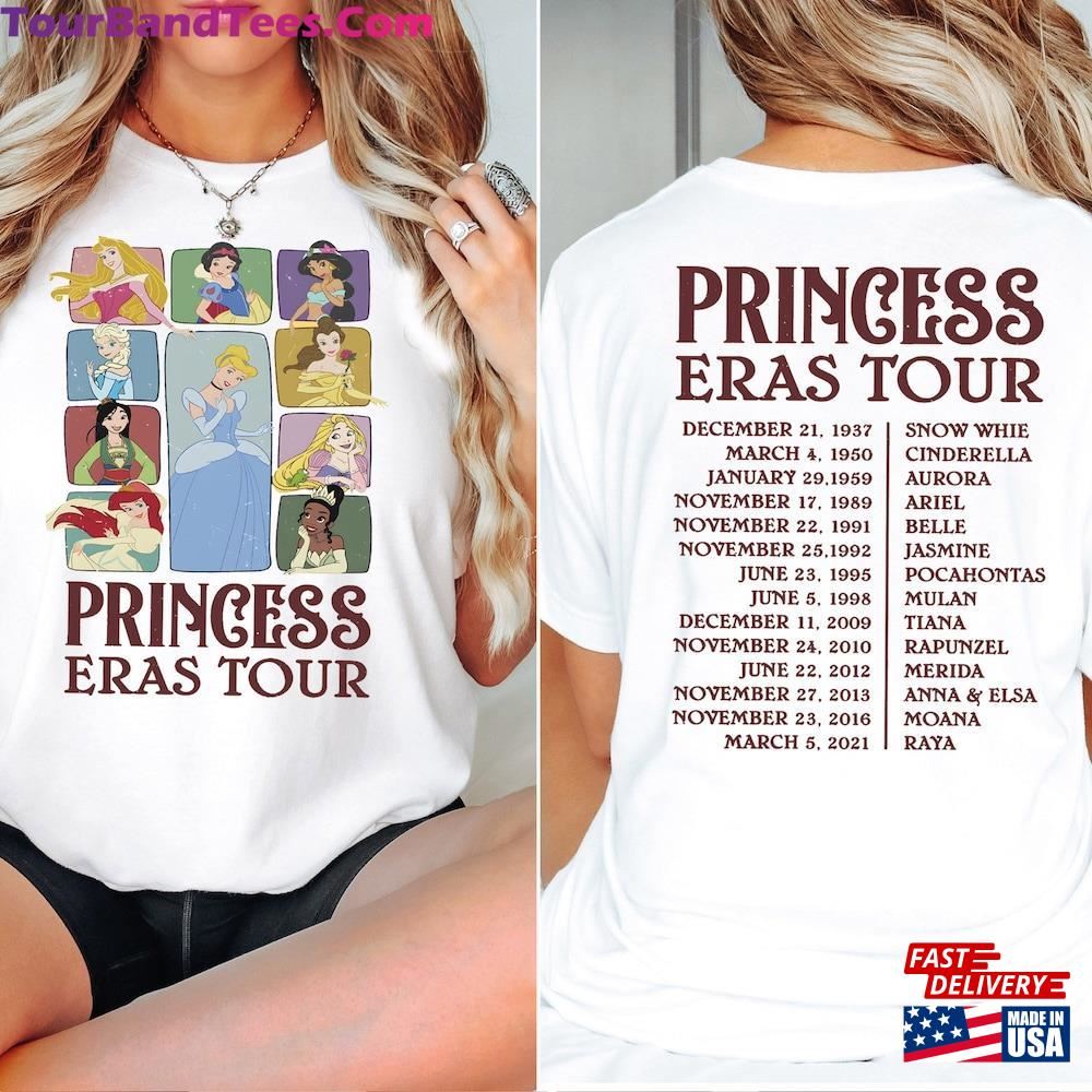 Princess The Eras Tour Shirt Disney T-Shirt Disneyland Girl Trip Hoodie 29Uf102477 – Utopia Fashion