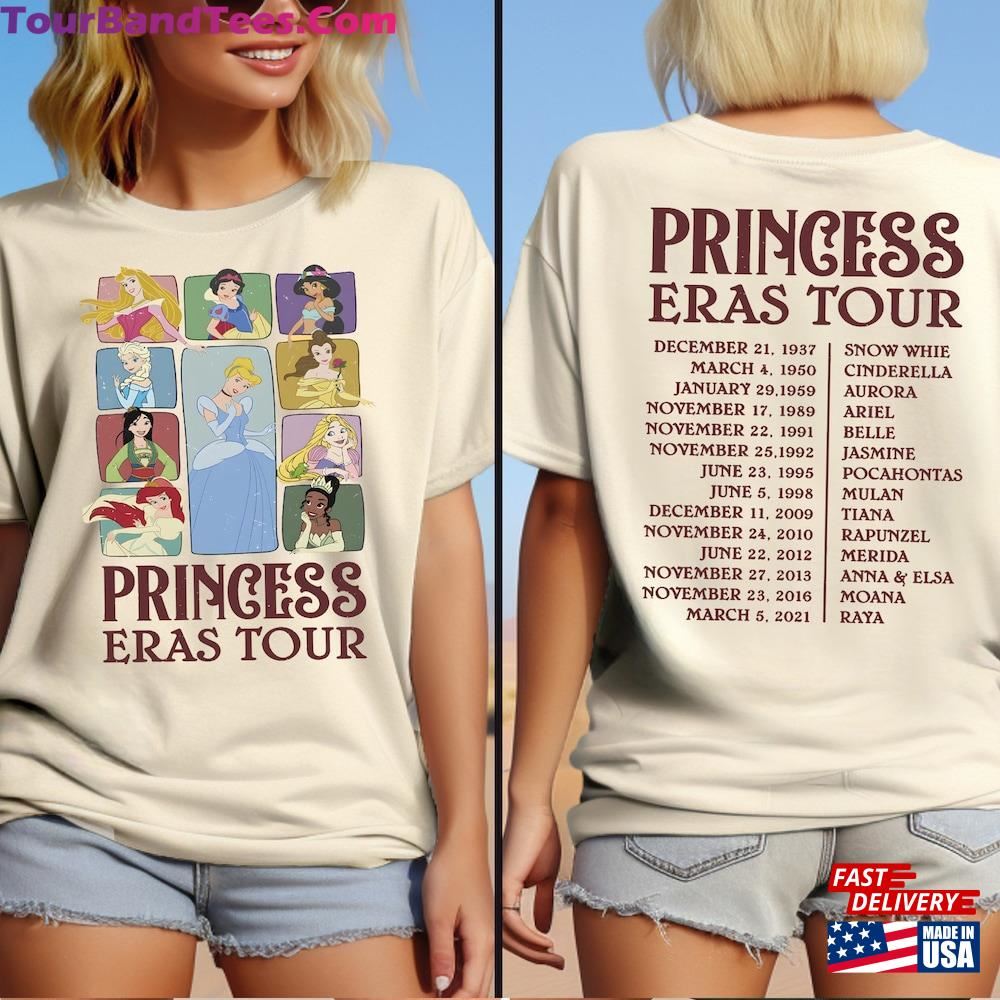 Princess The Eras Tour Shirt Disney T-Shirt Disneyland Girl Trip Hoodie 29Uf102477 – Utopia Fashion