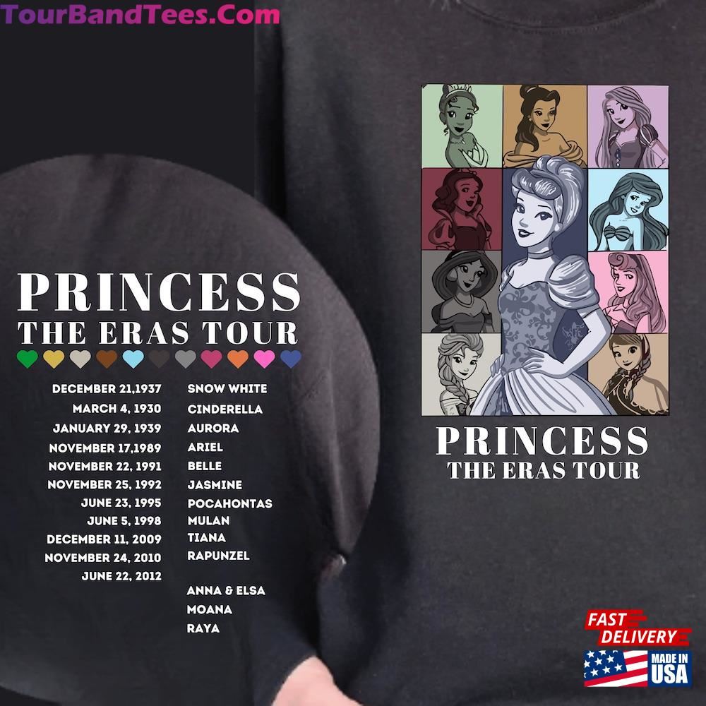 Princess The Eras Tour Shirt Sweatshirt Vintage Disney Classic 29Uf115569 – Utopia Fashion