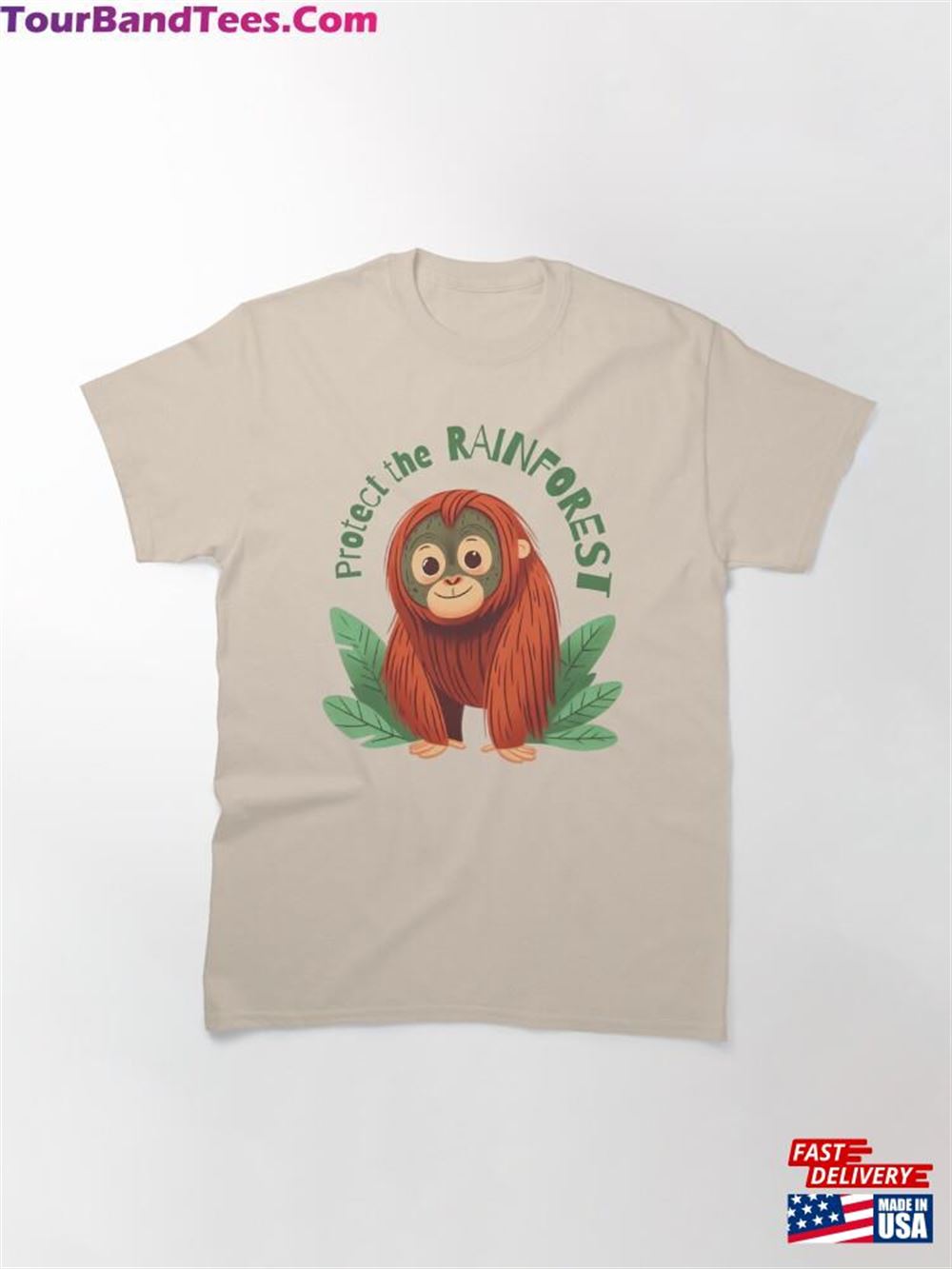 Protect The Rainforest Baby Orangutan Classic T-Shirt Sweatshirt Unisex 29Uf106352 – Utopia Fashion