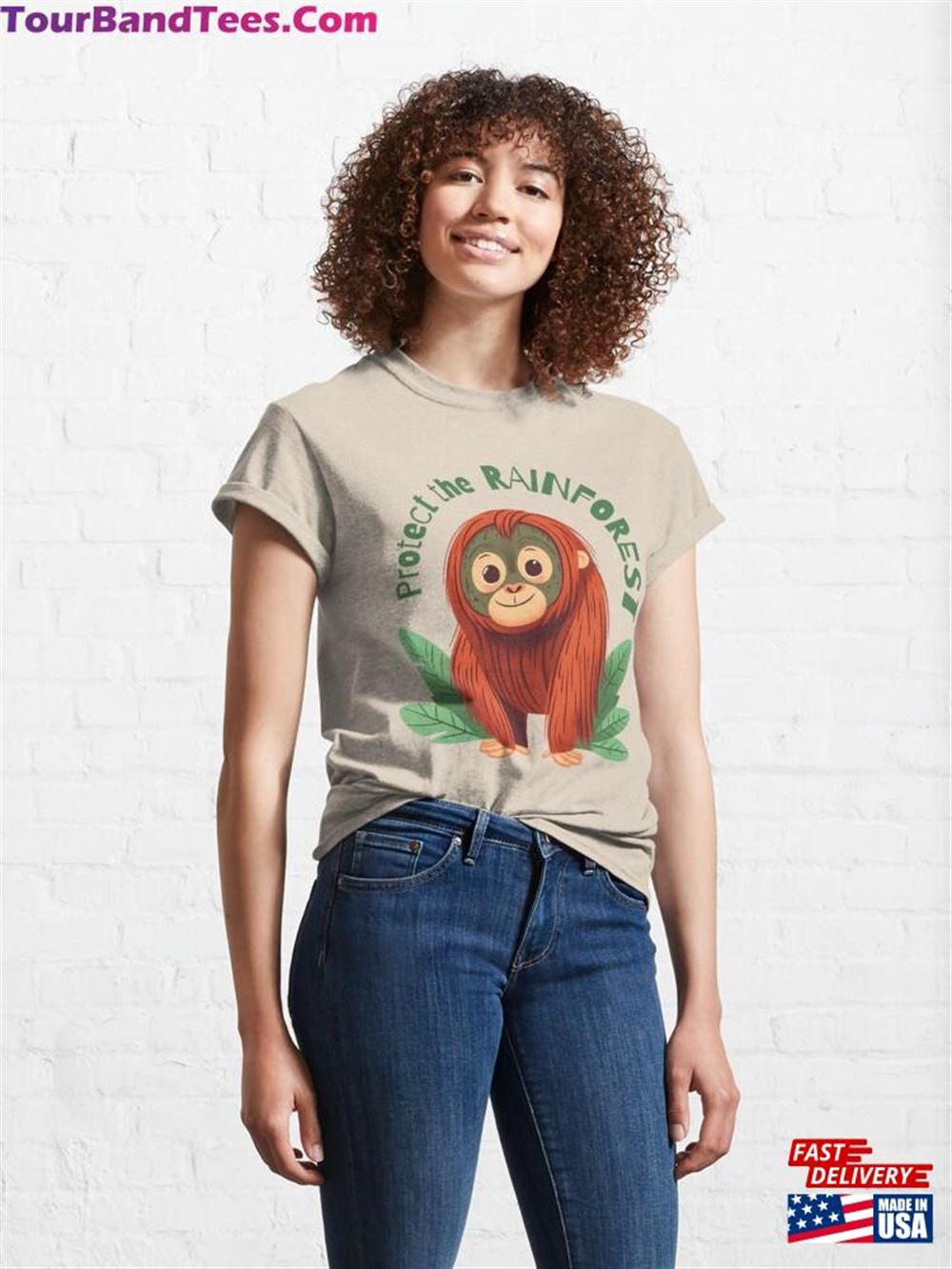 Protect The Rainforest Baby Orangutan Classic T-Shirt Sweatshirt Unisex 29Uf106352 – Utopia Fashion