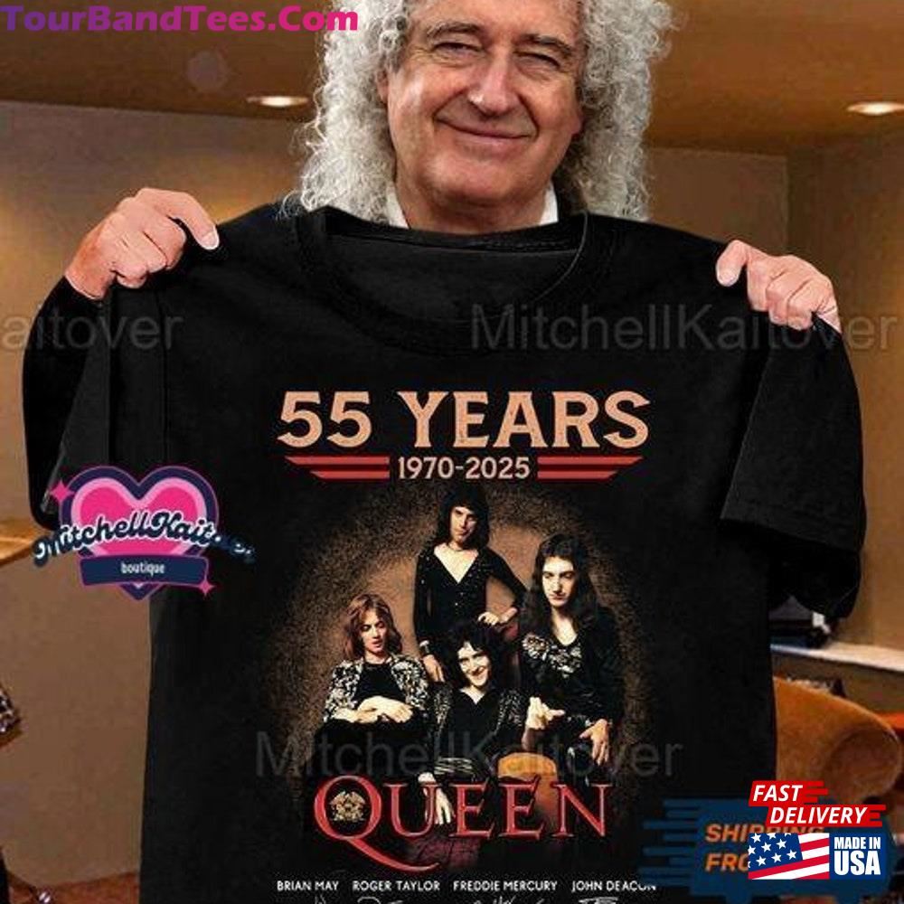 Queen Band Shirt Years Anniversary Freddie Mercury Unisex T-Shirt Hoodie 29Uf097477 – Utopia Fashion