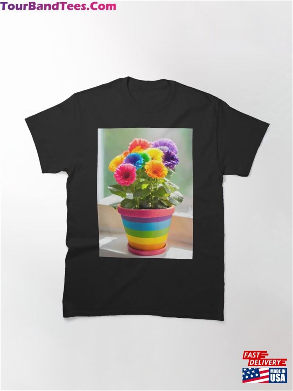 Rainbow Flower Pot Classic T-Shirt Hoodie 29Uf096716 – Utopia Fashion