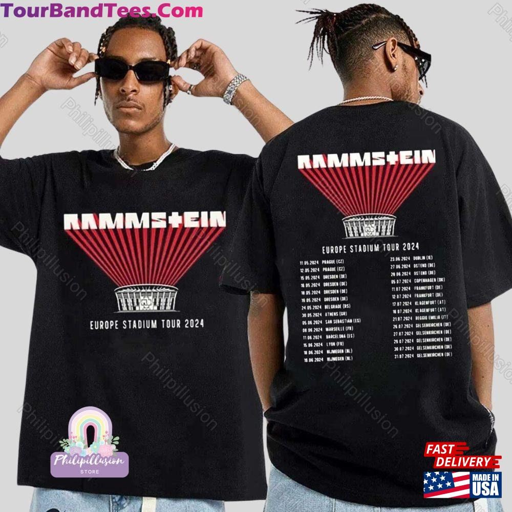 Ramms+Ein Europe Stadium Tour T-Shirt Shirt Music Concert Hoodie Unisex Classic 29Uf117763 – Utopia Fashion