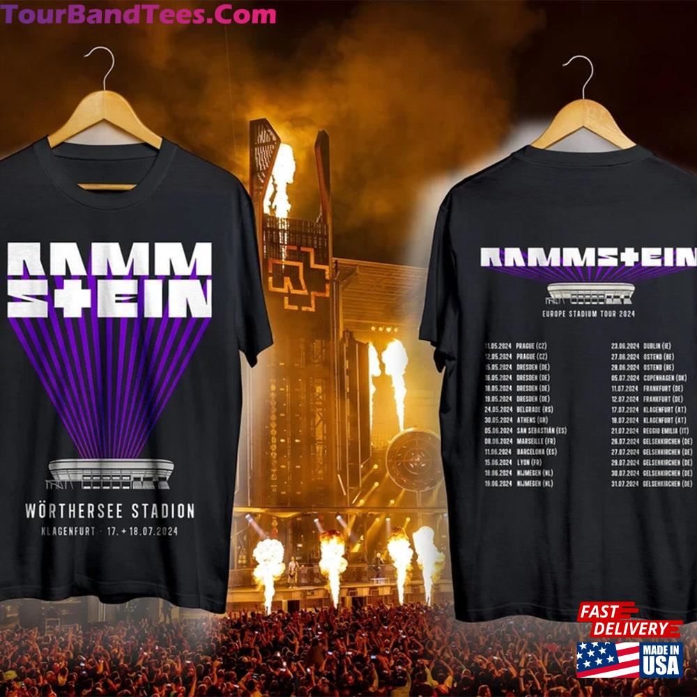 Ramms+Ein European Stadium Klagenfurt Tour Rock Band T-Shirt Music Concert Merchandise Classic Unisex 29Uf111863 – Utopia Fashion