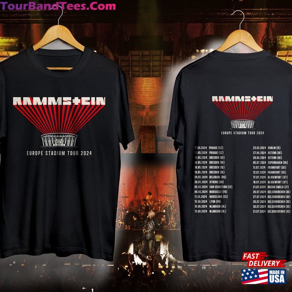 Ramms+Ein European Stadium Tour Rock Band T-Shirt Music Concert Merchandise Unisex Classic 29Uf116927 – Utopia Fashion