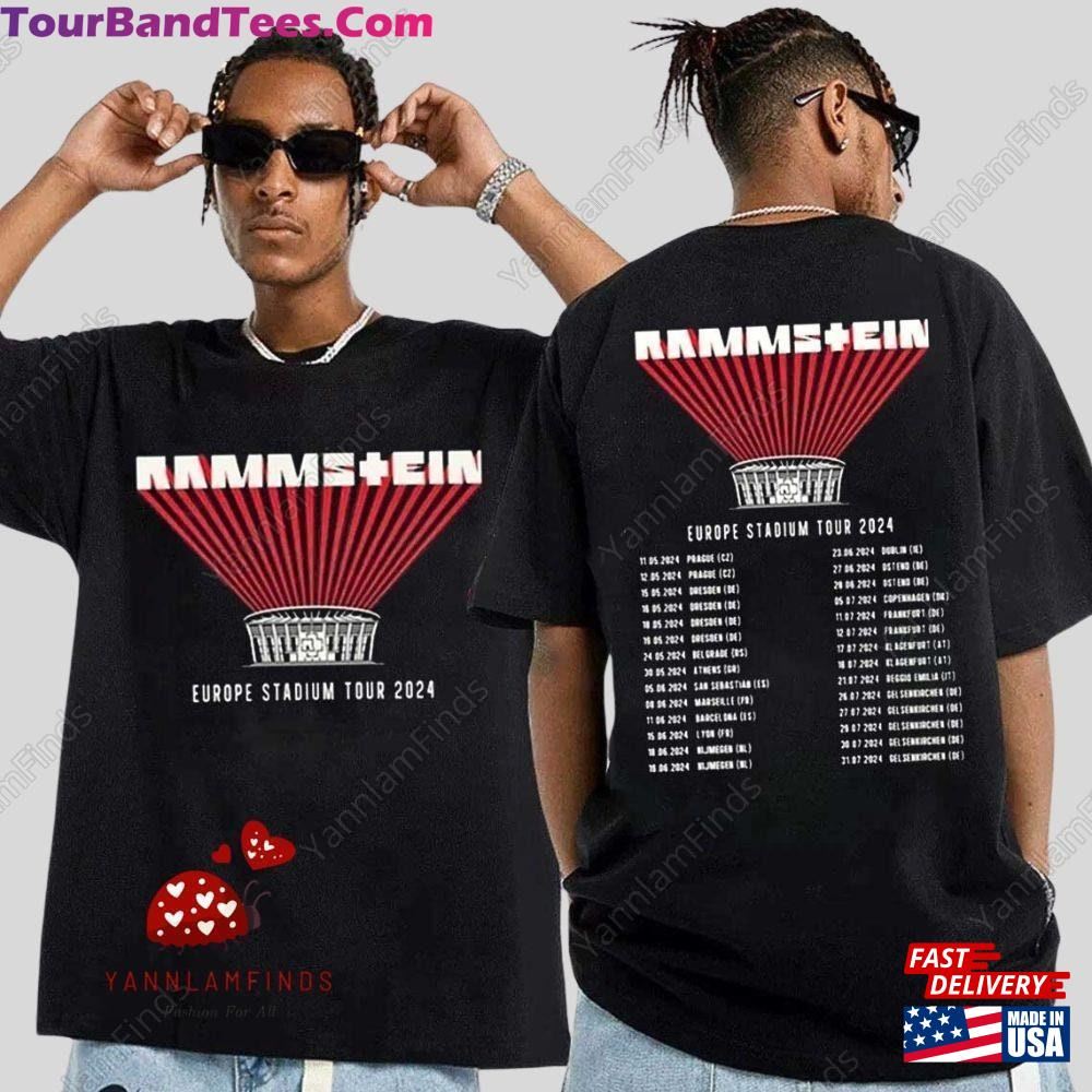 Ramms Europe Stadium Tour T-Shirt Shirt Music Concert Hoodie Unisex 29Uf097870 – Utopia Fashion