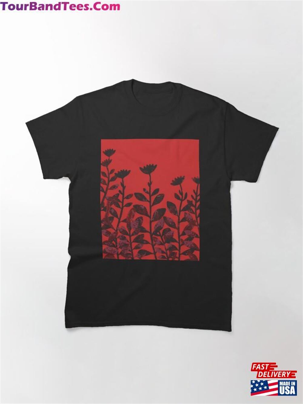 Red Flowers Clothing And Fashion Classic T-Shirt Unisex 29Uf106945 – Utopia Fashion