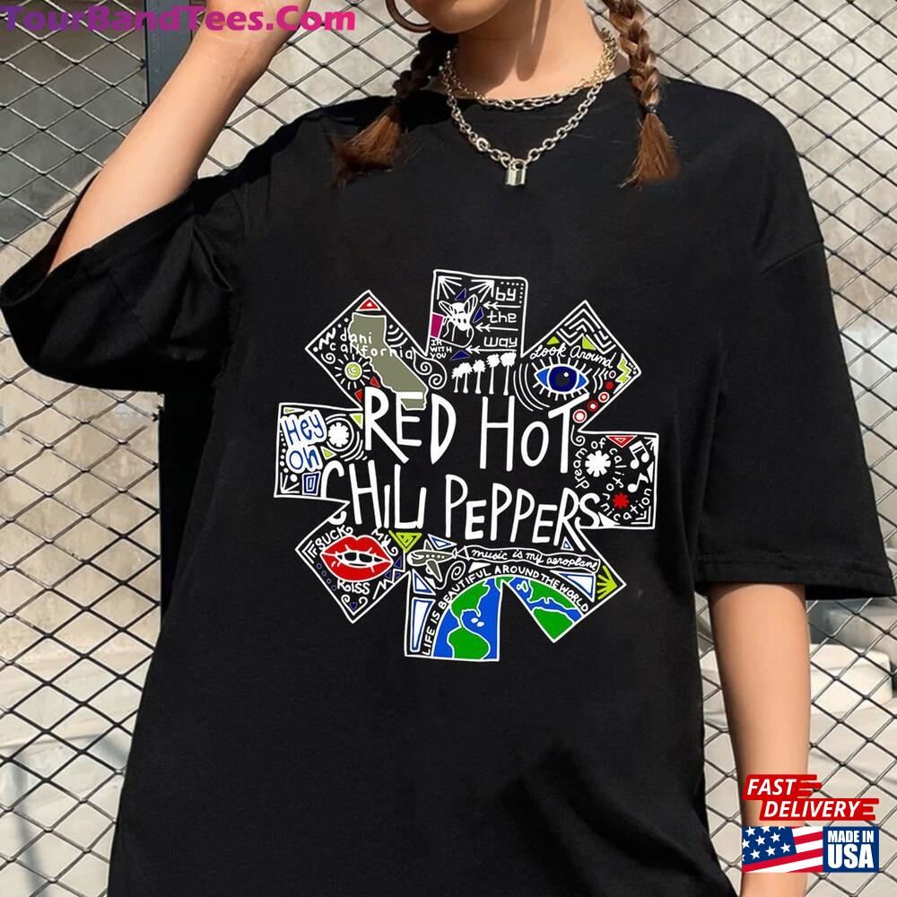 Red Hot Chili Peppers Shirt Rhcp Graphic Unisex Tee Tour Classic 29Uf106217 – Utopia Fashion