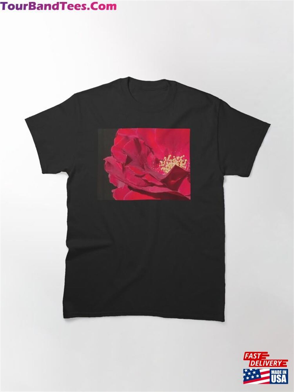 Red Rose Classic T-Shirt Unisex 29Uf092159 – Utopia Fashion