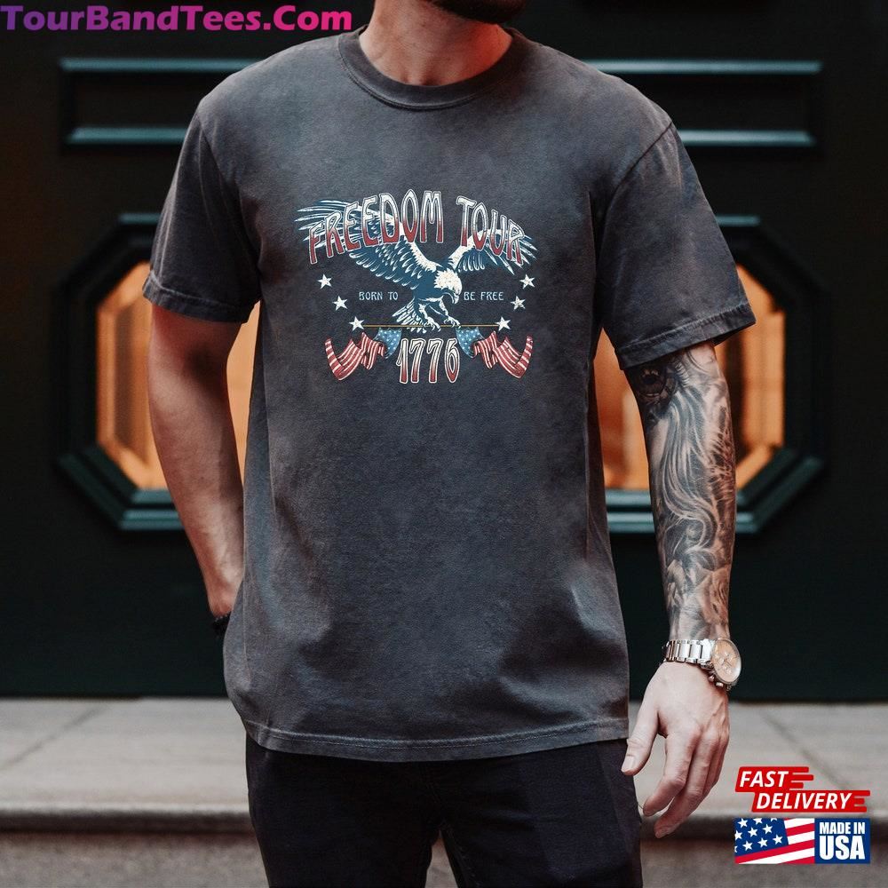 Retro America Font Usa Shirt 4Th Of July Tee Funny Fourth Unisex Classic 29Uf097144 – Utopia Fashion