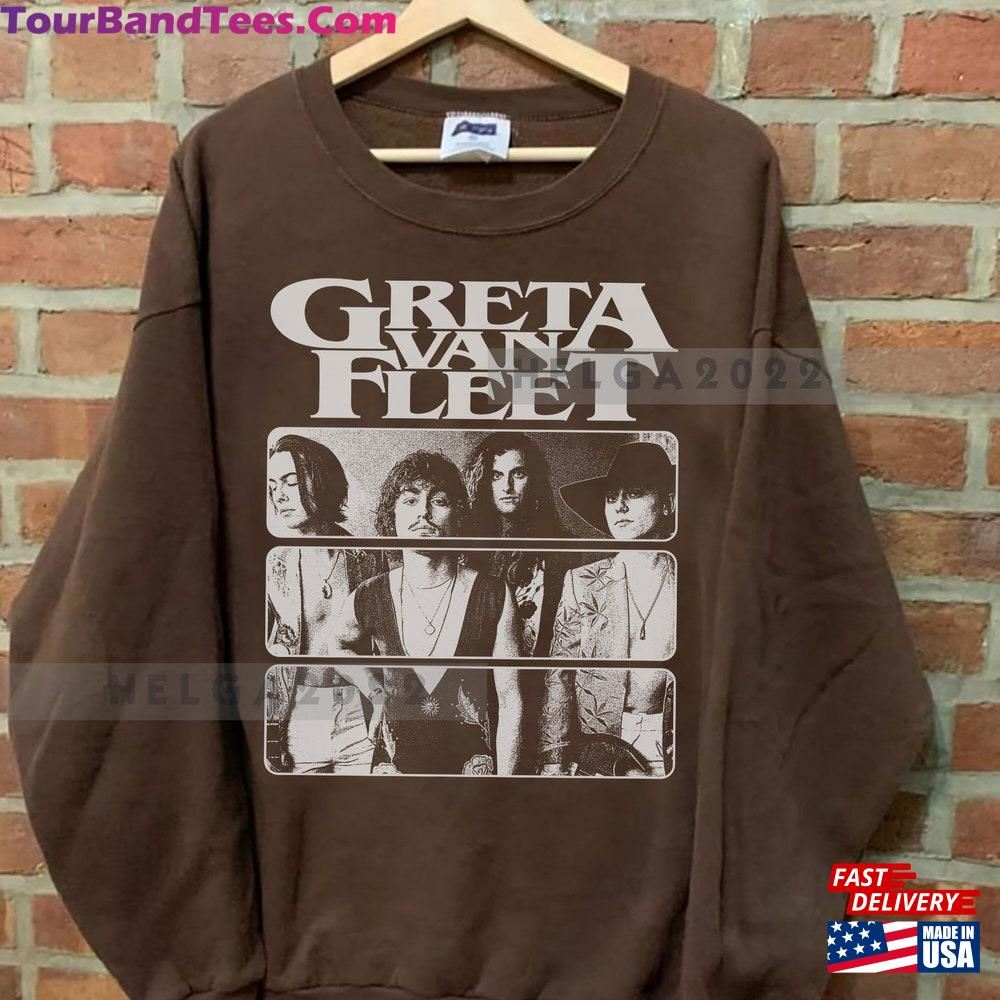 Retro Greta Van Fleet Graphic Tee Shirt Starcatcher Music Concert Band Fan T-Shirt Classic 29Uf102292 – Utopia Fashion