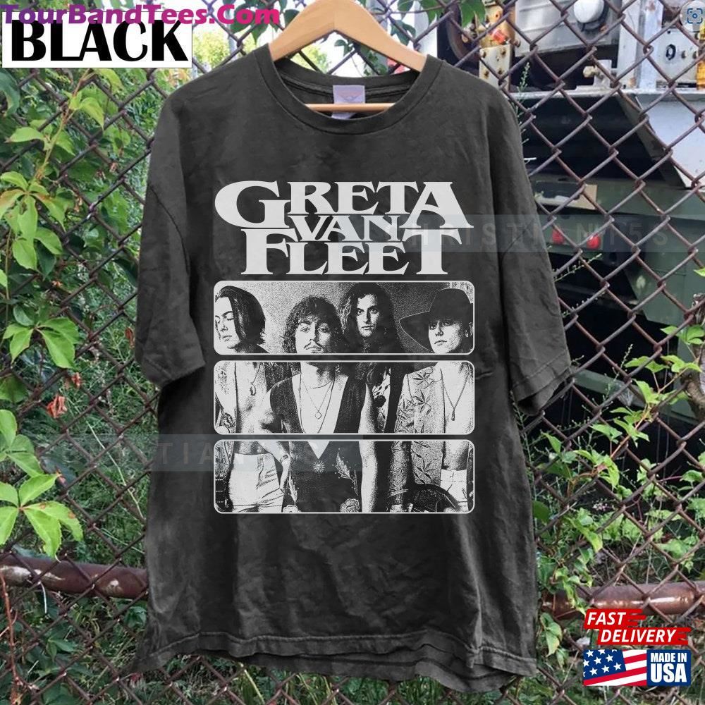 Retro Greta Van Fleet Graphic Tee Shirt Starcatcher Music Concert Band Fan T-Shirt Classic 29Uf102292 – Utopia Fashion