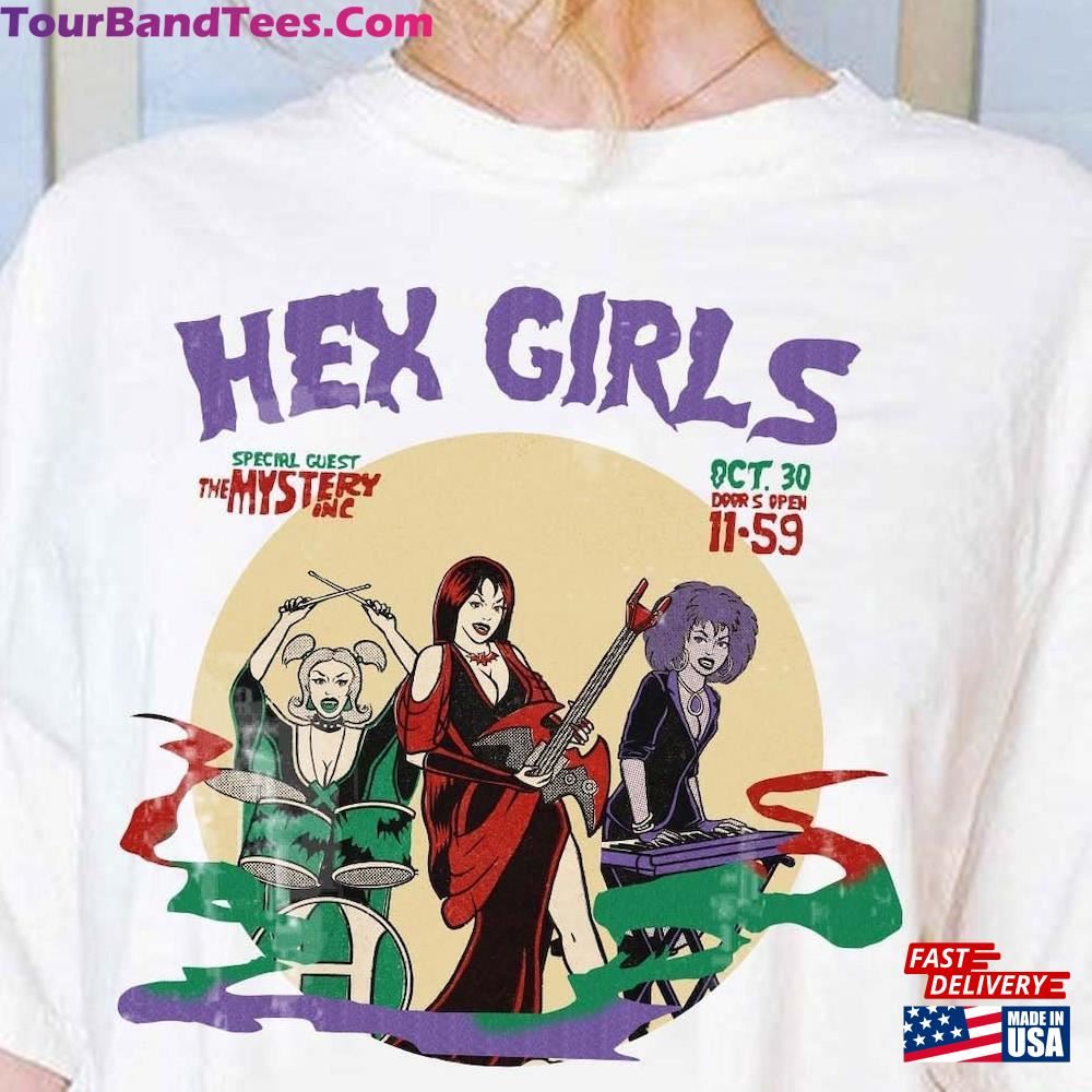 Retro Halloween The Hex Girls Tour Concert Rock Band Music T-Shirt Unisex 29Uf097285 – Utopia Fashion