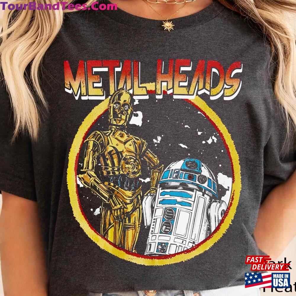 Retro Rock Band Music Bb8 R2 D2 Droids Metal Head Comfort Colors Shirt May The 4Th Be With You T-Shirt Hoodie Unisex 29Uf117107 – Utopia Fashion