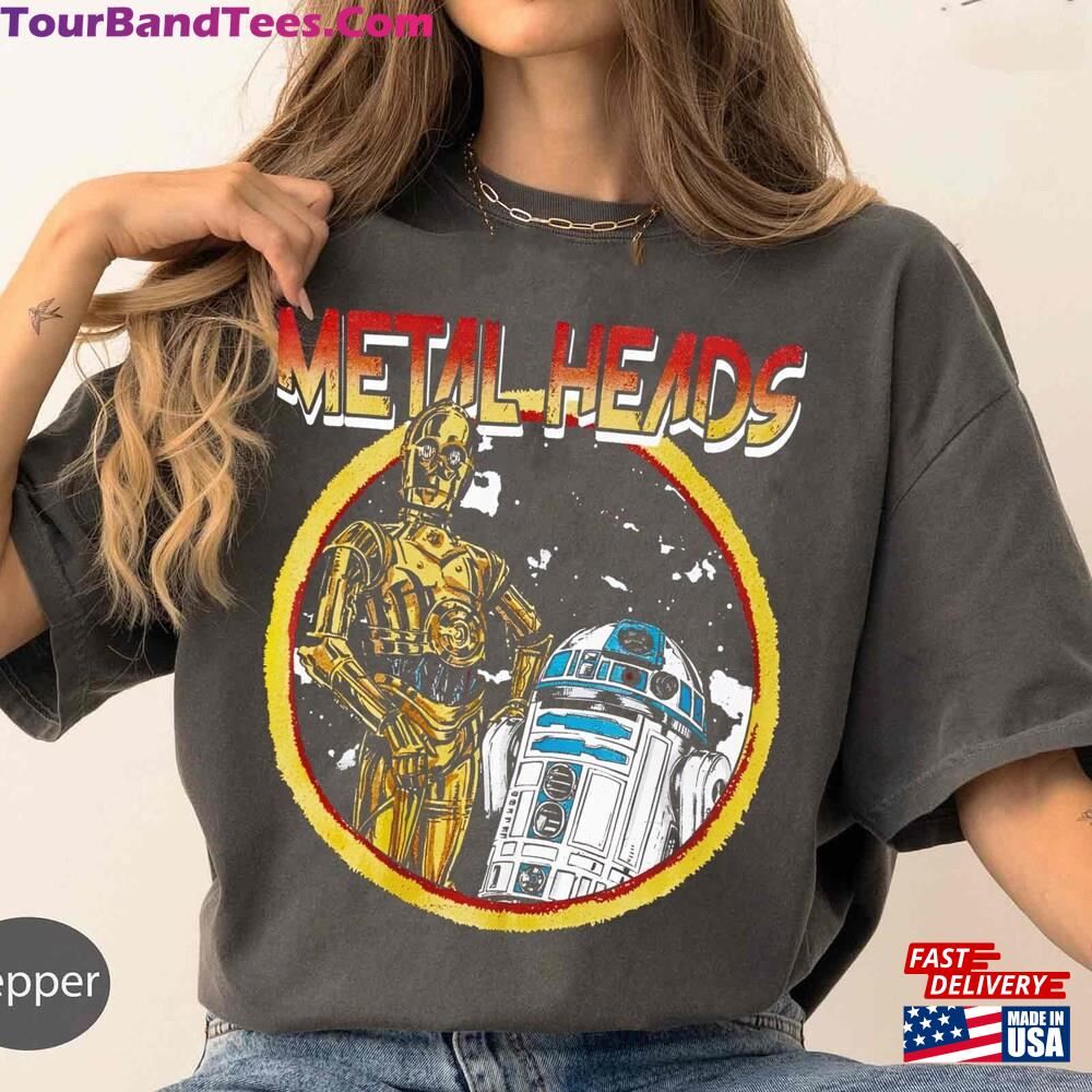 Retro Rock Band Music Bb8 R2 D2 Droids Metal Head Comfort Colors Shirt May The 4Th Be With You T-Shirt Hoodie Unisex 29Uf117107 – Utopia Fashion