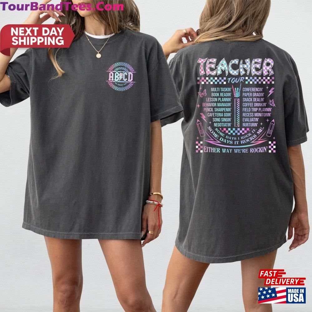 Retro Teacher Tour Comfort Colors Appreciation Shirt Gift Abcd End Of Year Sweatshirt T-Shirt 29Uf117522 – Utopia Fashion