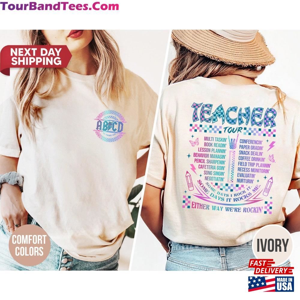 Retro Teacher Tour Comfort Colors Appreciation Shirt Gift Abcd End Of Year Sweatshirt T-Shirt 29Uf117522 – Utopia Fashion