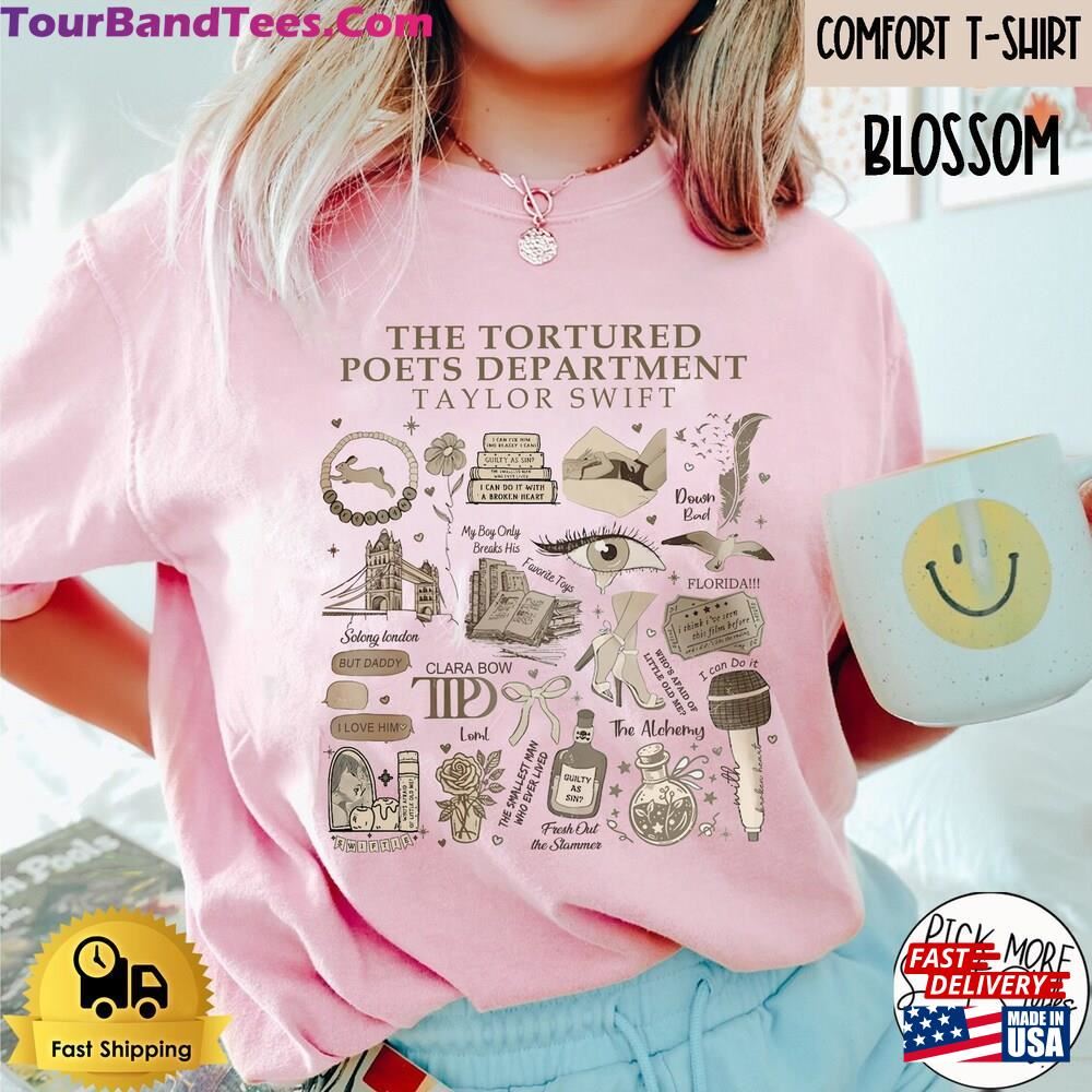 Retro The Tortured Poet Department Tracklist Shirt Taylr Ttpd T-Shirt Swifte New Album Classic 29Uf116598 – Utopia Fashion