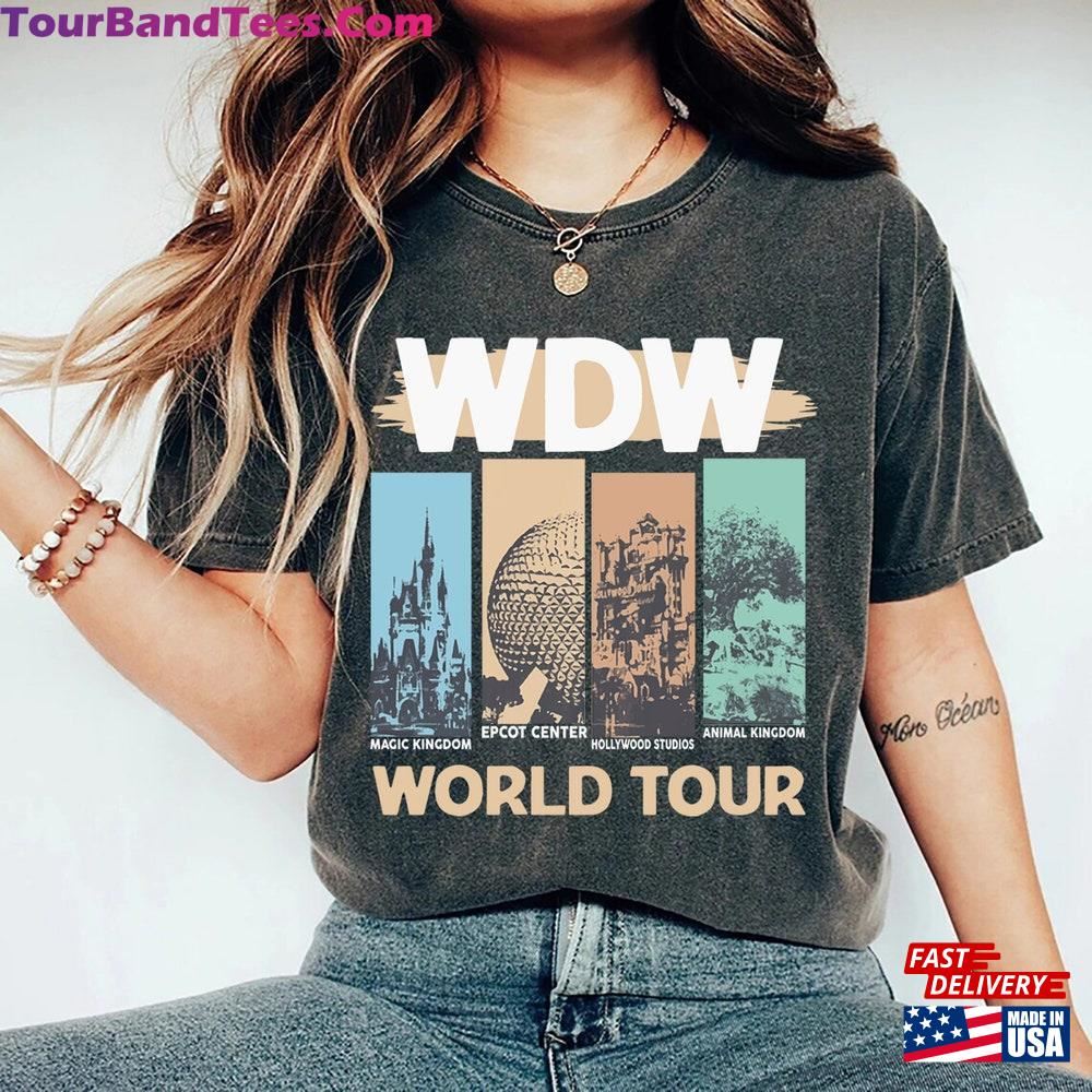 Retro Wdw World Tour Comfort Colors Shirt Disney Vacation Sweatshirt T-Shirt 29Uf107062 – Utopia Fashion