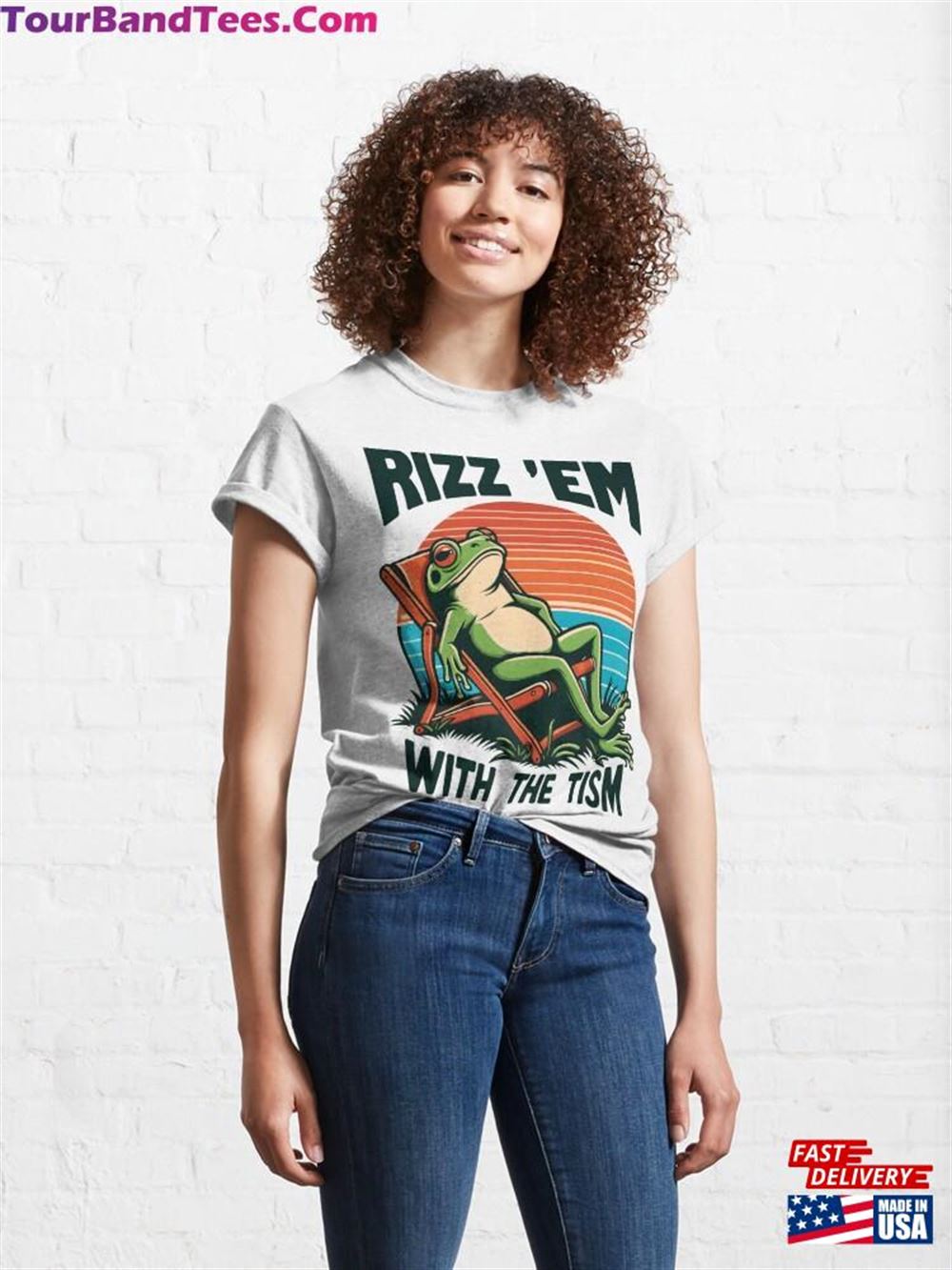 Rizz Em With The Tism Funny Frog Classic T-Shirt Unisex 29Uf097632 – Utopia Fashion