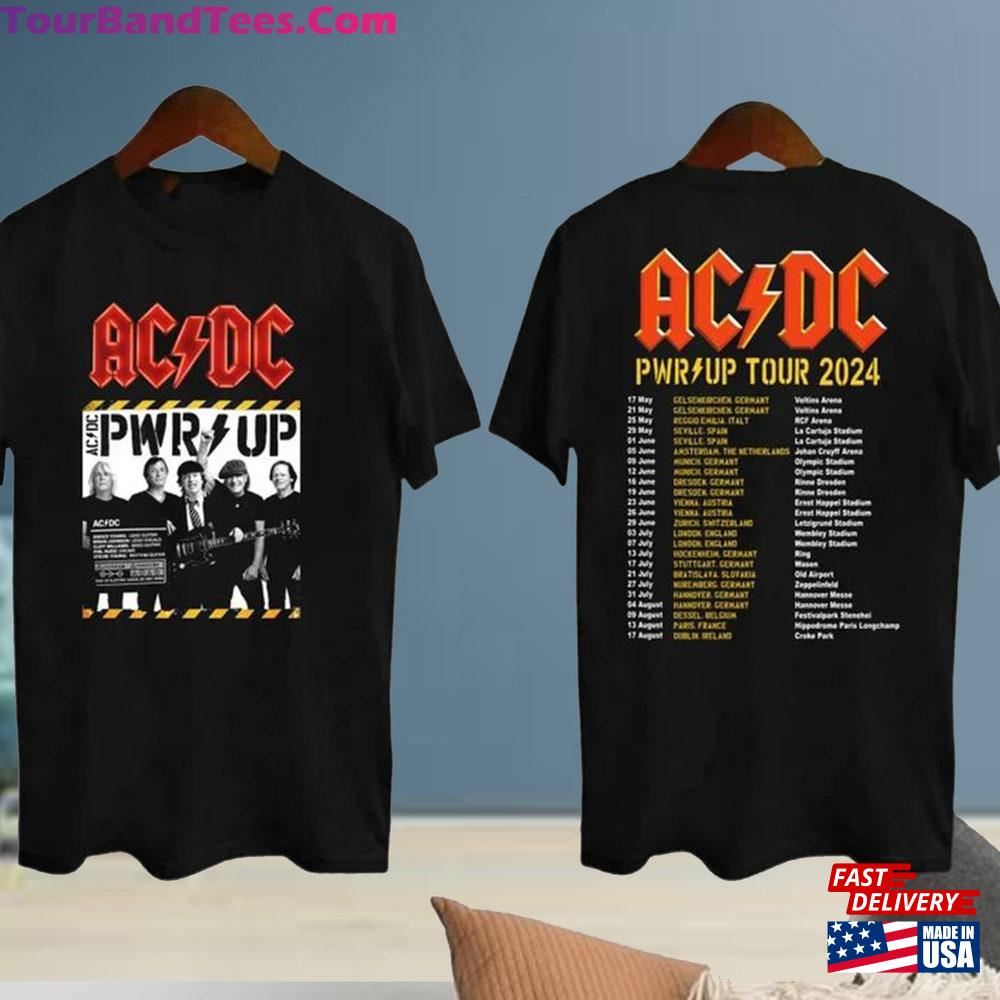 Rock Band Acdc Tour Shirt Pwr Up World Fan Unisex Hoodie 29Uf102435 – Utopia Fashion