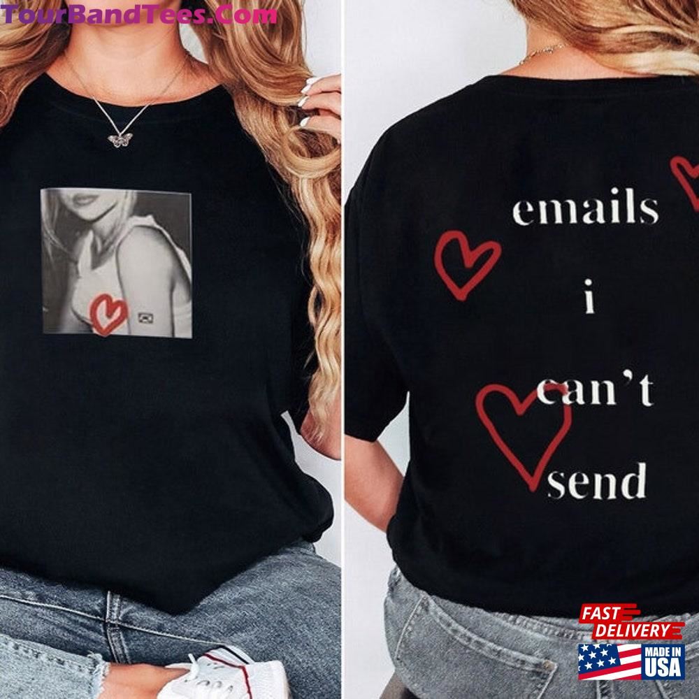 Sabrina Carpenter Sided Shirt Emails I Can T Send Merch Women Men Tee Rock Music Tour Unisex Classic 29Uf107046 – Utopia Fashion