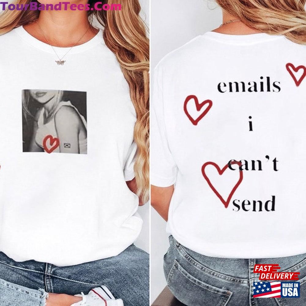 Sabrina Carpenter Sided Shirt Emails I Can T Send Merch Women Men Tee Rock Music Tour Unisex Classic 29Uf107046 – Utopia Fashion