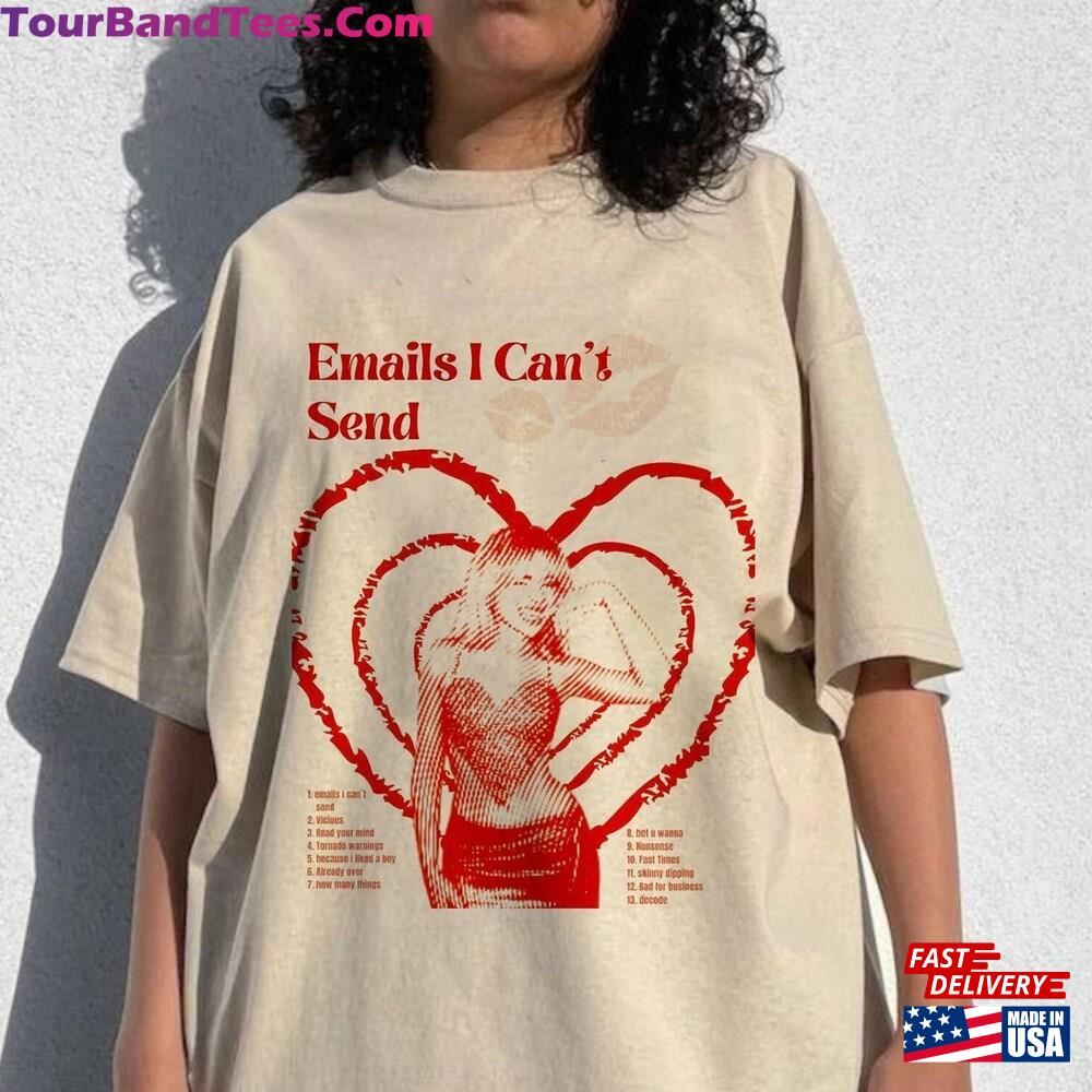 Sabrina Shirt Emails I Can T Send Carpenter Retro Tee Tour T-Shirt Sweatshirt Hoodie 29Uf096646 – Utopia Fashion