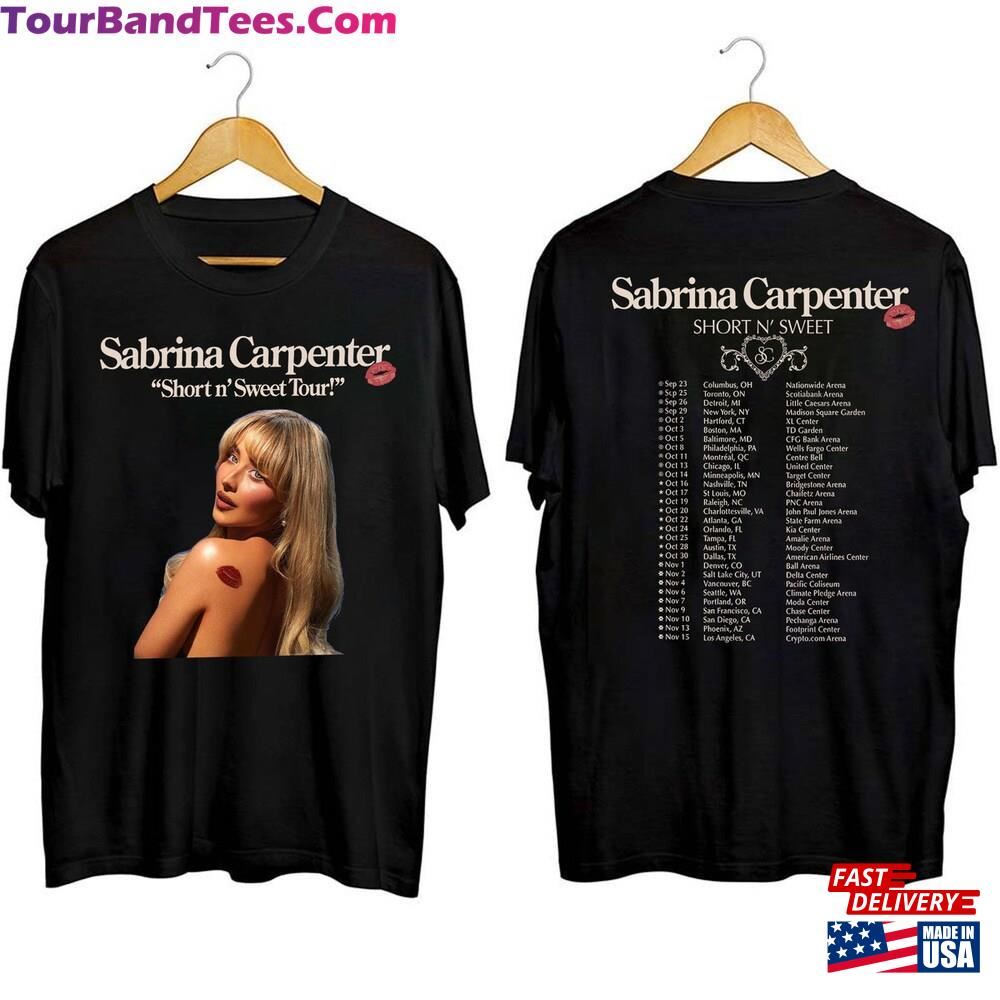 Sabrina Short N Sweet Tour Shirt Carpenter Concert Tee Espresso Hoodie Classic 29Uf092841 – Utopia Fashion