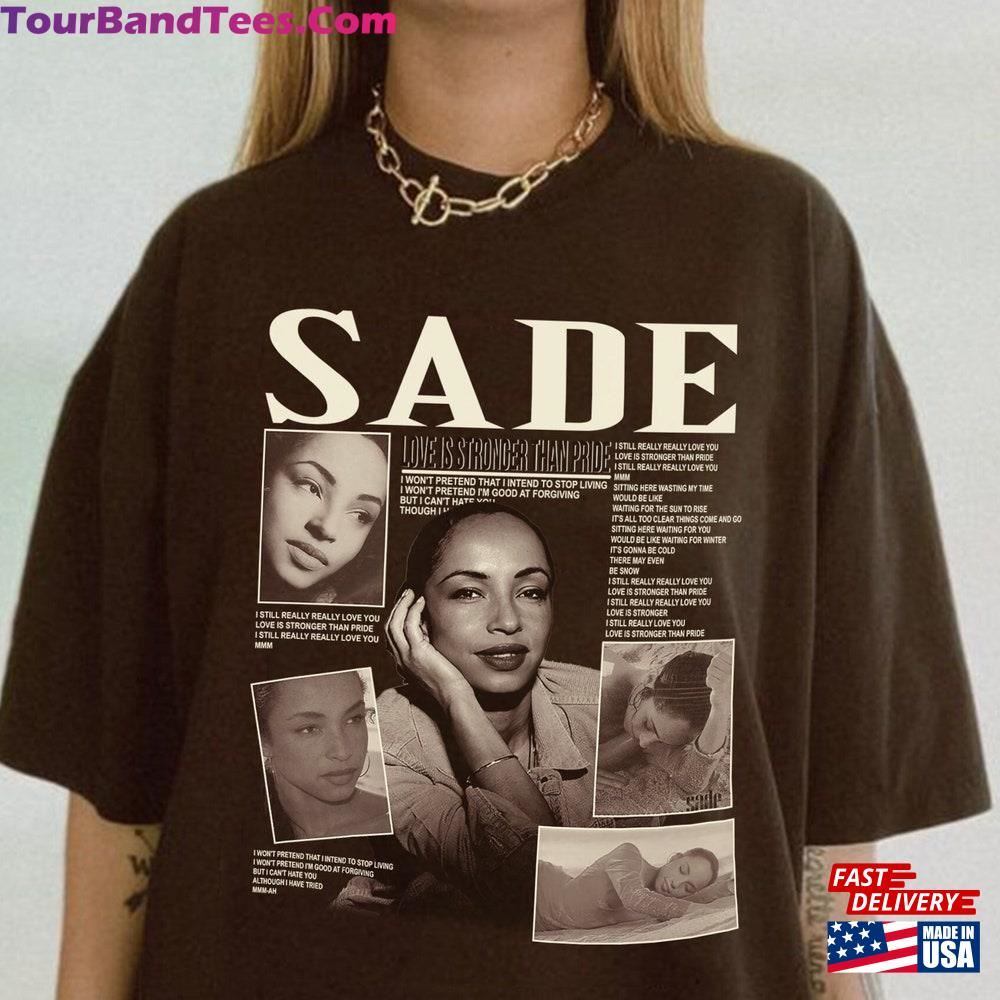 Sade Vintage T-Shirt Shirt Tour Classic Unisex 29Uf097486 – Utopia Fashion