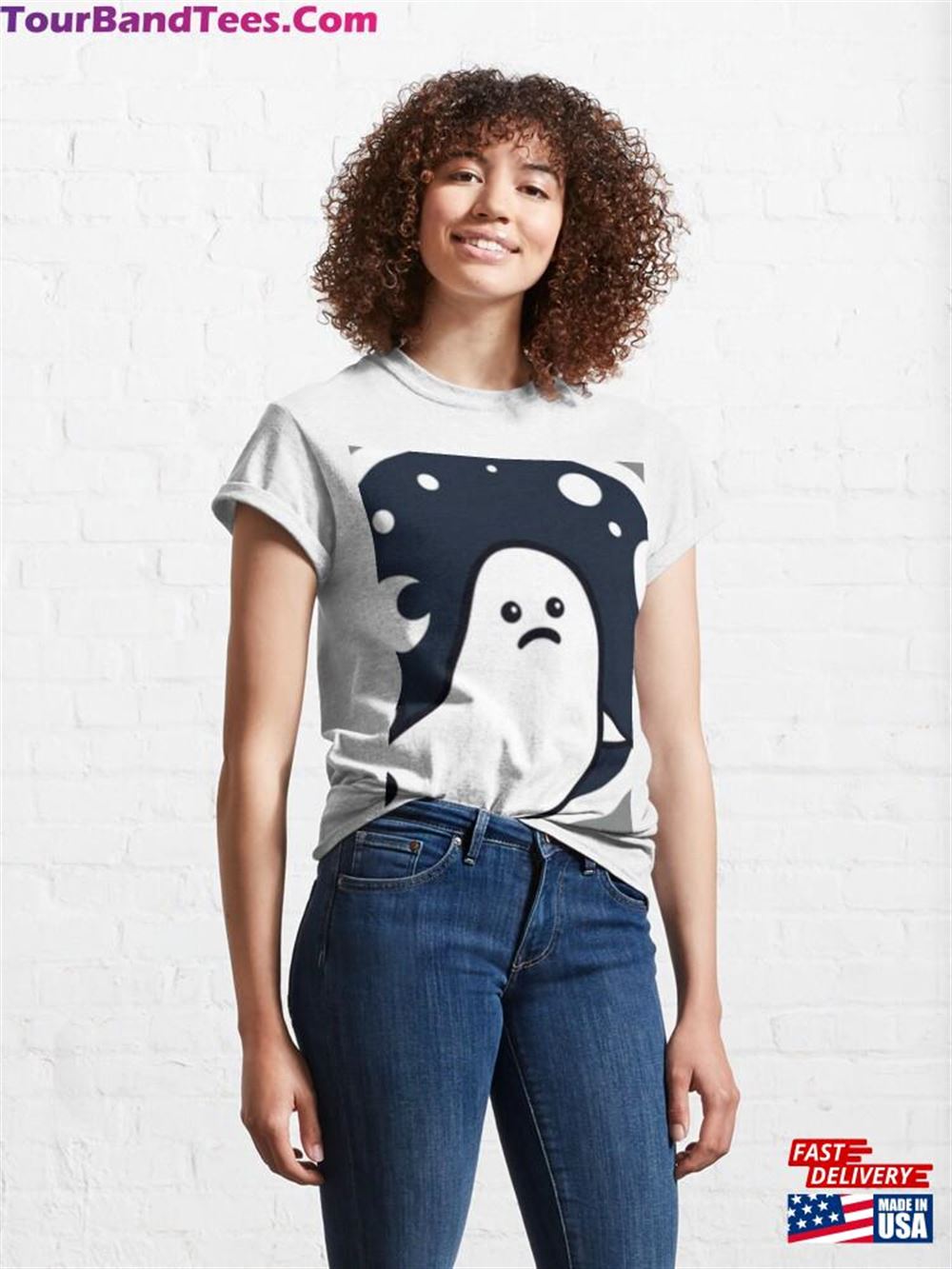 Sassy Ghost In Disapproval Spooky Season Specter Classic T-Shirt 29Uf117465 – Utopia Fashion