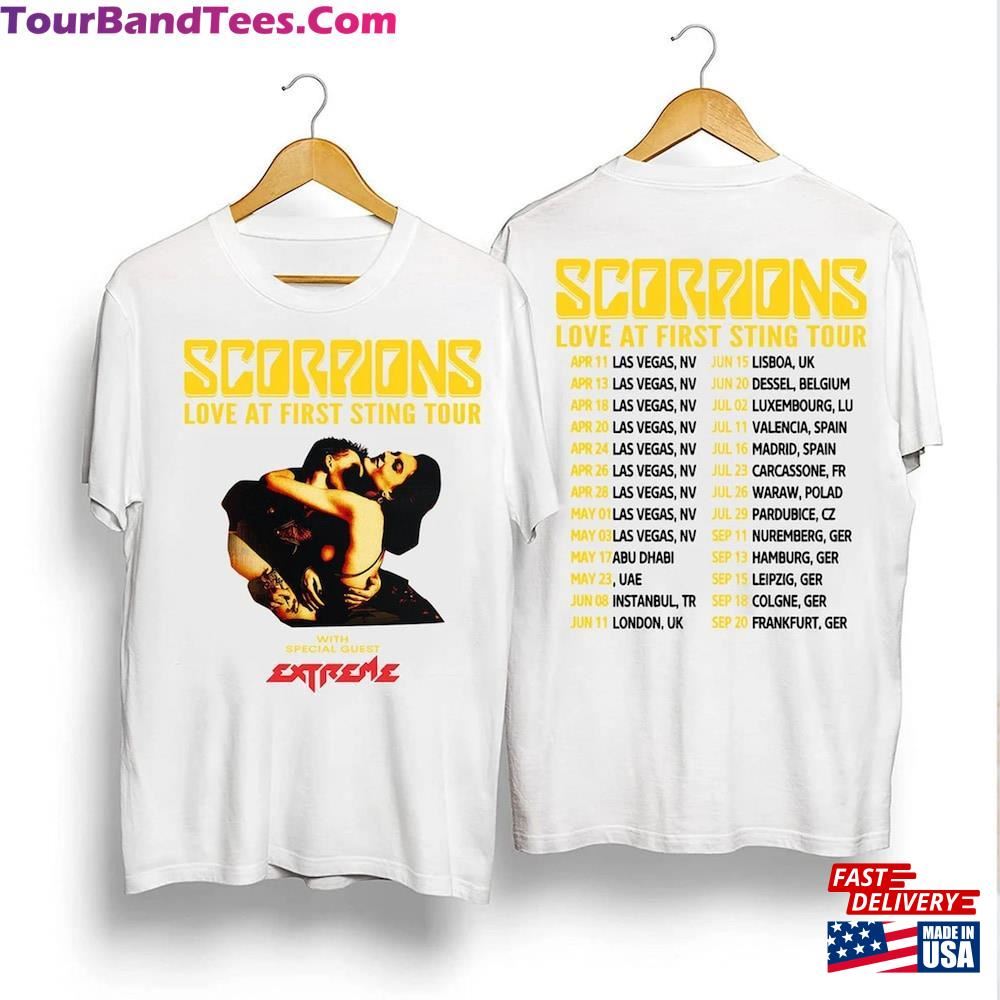 Scorpions Love At First Sting Tour Shirt Concert Rock Band Fan Unisex T-Shirt 29Uf097414 – Utopia Fashion