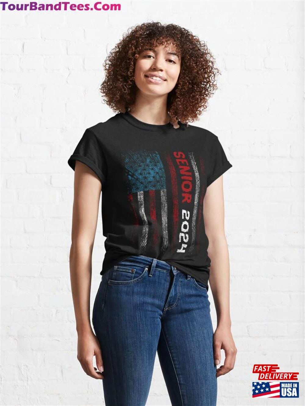 Senior Class Of For College High School Distressed American Flag Usa Seniors Graduation Classic T-Shirt Unisex 29Uf096846 – Utopia Fashion