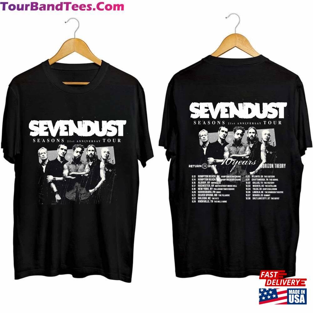 Sevendust Season 21St Anniversary Tour Shirt Band Fan Hoodie Classic 29Uf102433 – Utopia Fashion