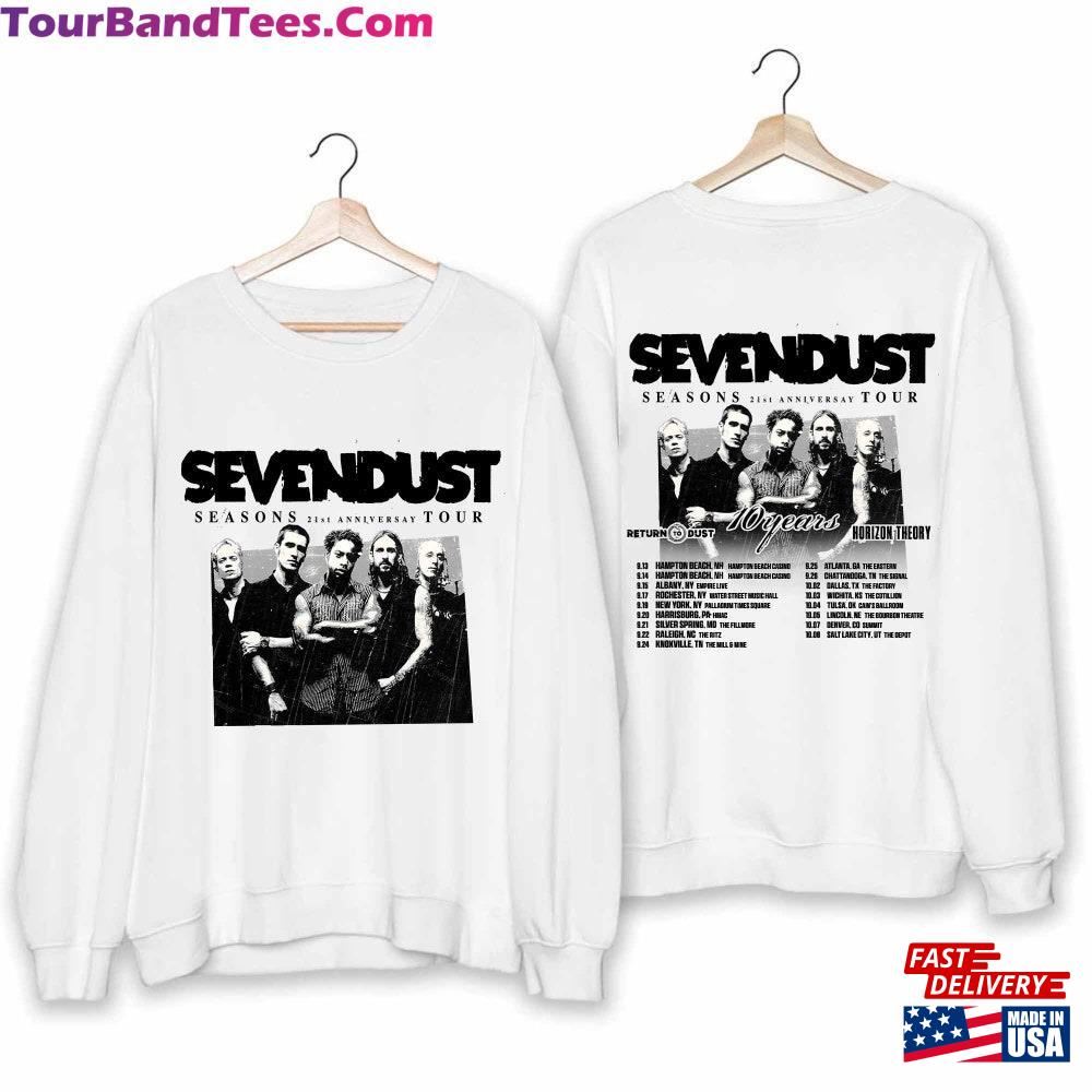 Sevendust Season 21St Anniversary Tour Shirt Band Fan Hoodie Unisex 29Uf098233 – Utopia Fashion