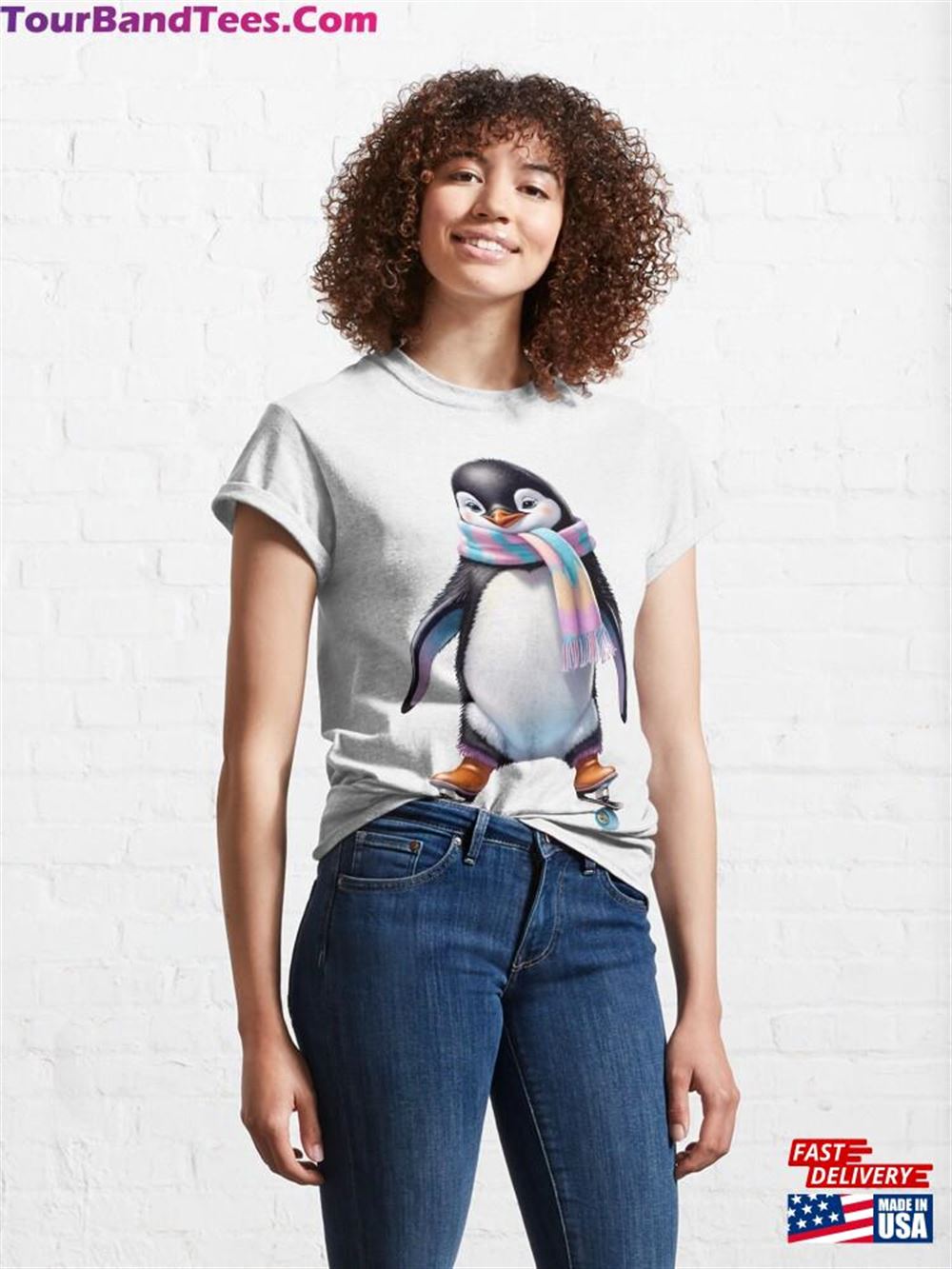 Skating Penguin Elegance On Ice Classic T-Shirt Unisex 29Uf115896 – Utopia Fashion