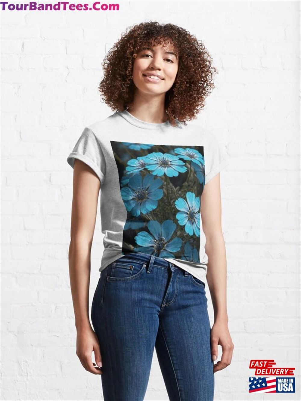 Skyblue Flowers Nature’S Serene Elegance Classic T-Shirt Hoodie Sweatshirt 29Uf106901 – Utopia Fashion