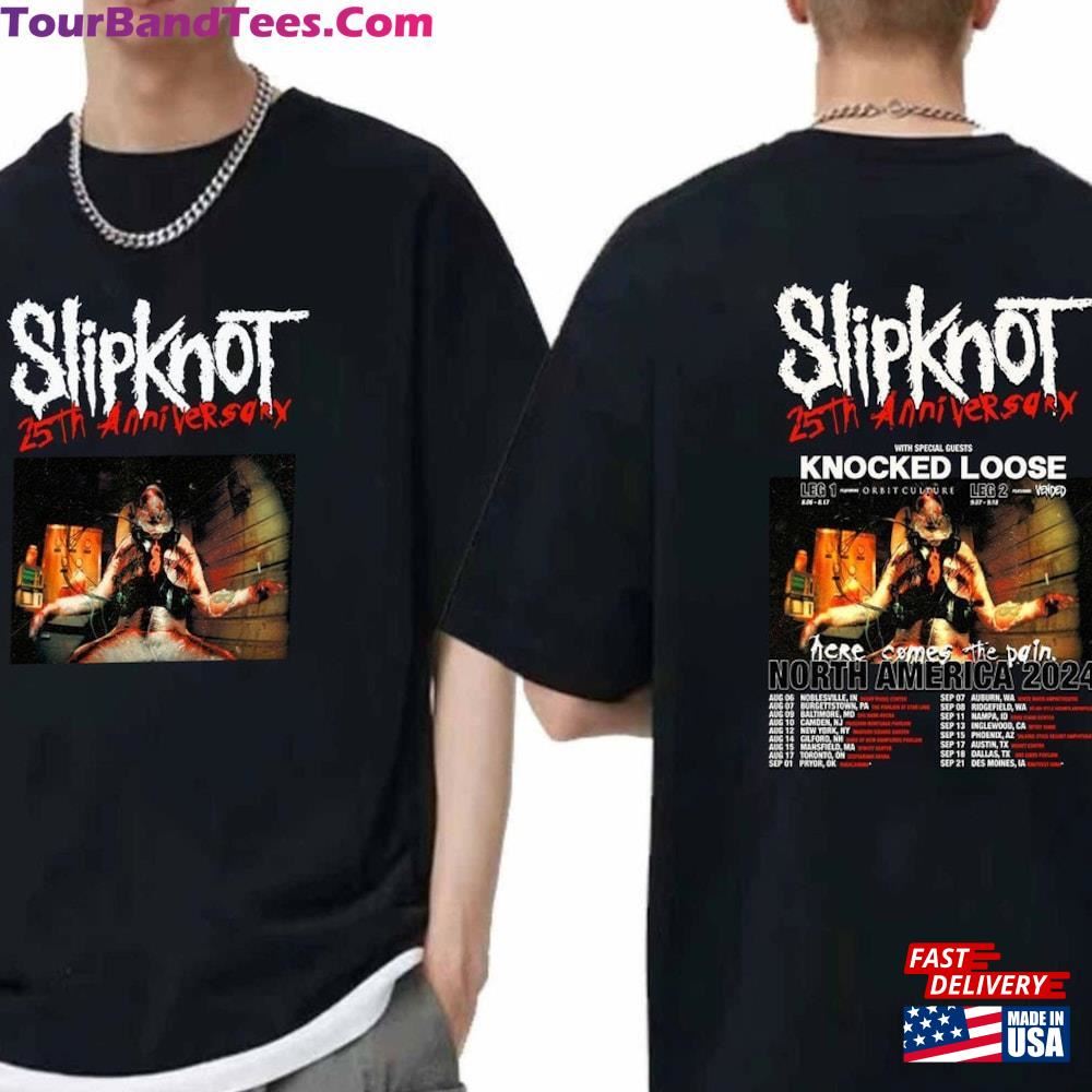 Slipknot Here Comes The Pain 25Th Anniversary Tour Shirt Concert Tee Band Fan Sweatshirt Classic 29Uf092962 – Utopia Fashion