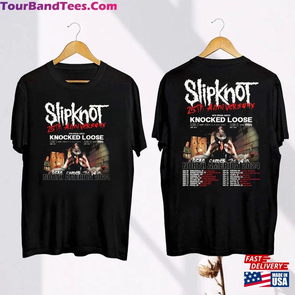 Slipknot Here Comes The Pain 25Th Anniversary Tour Shirt Merch Band Fan Gift T-Shirt Classic 29Uf115685 – Utopia Fashion