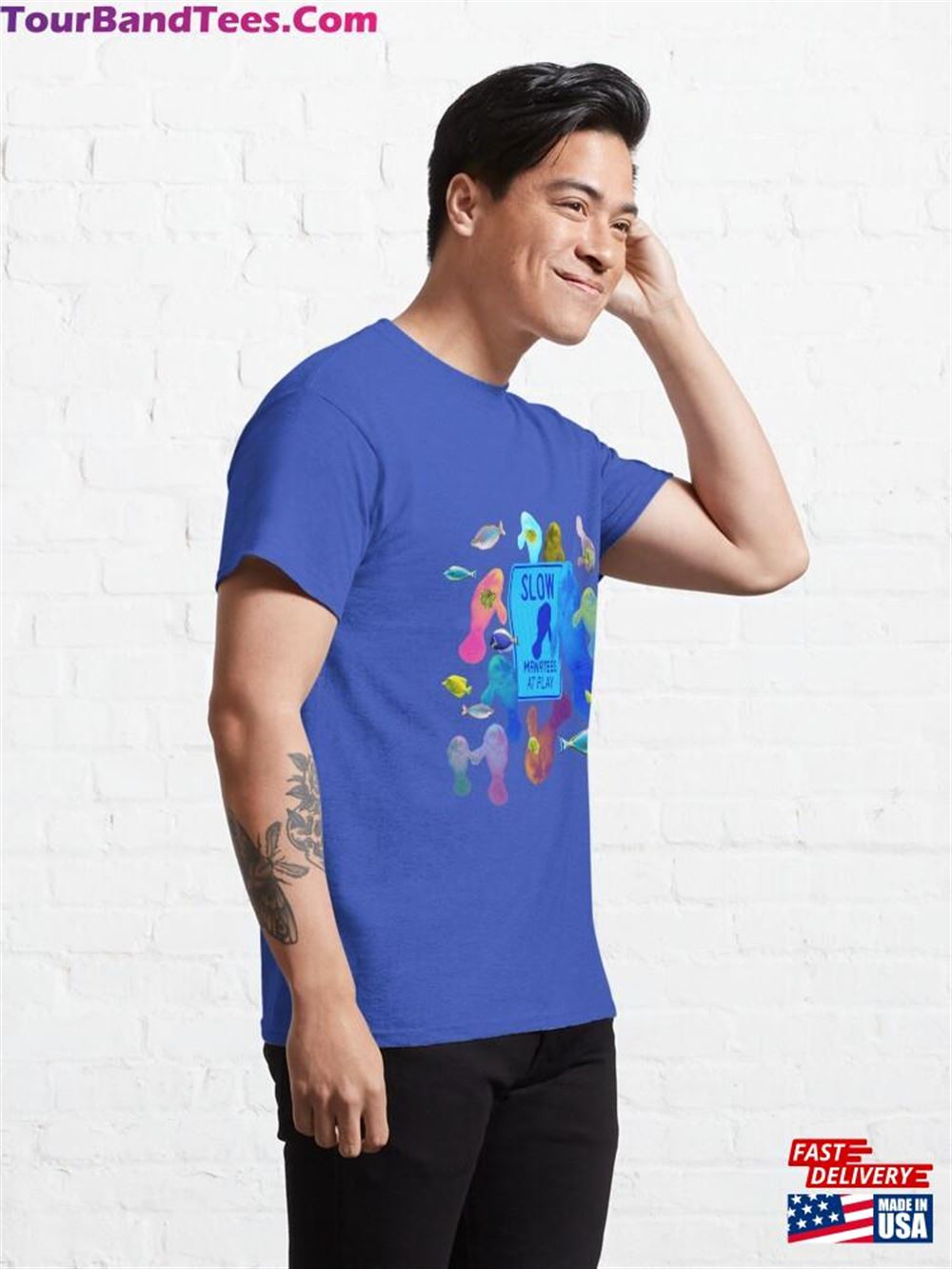 Slow Manatees At Play Classic T-Shirt Unisex 29Uf117315 – Utopia Fashion