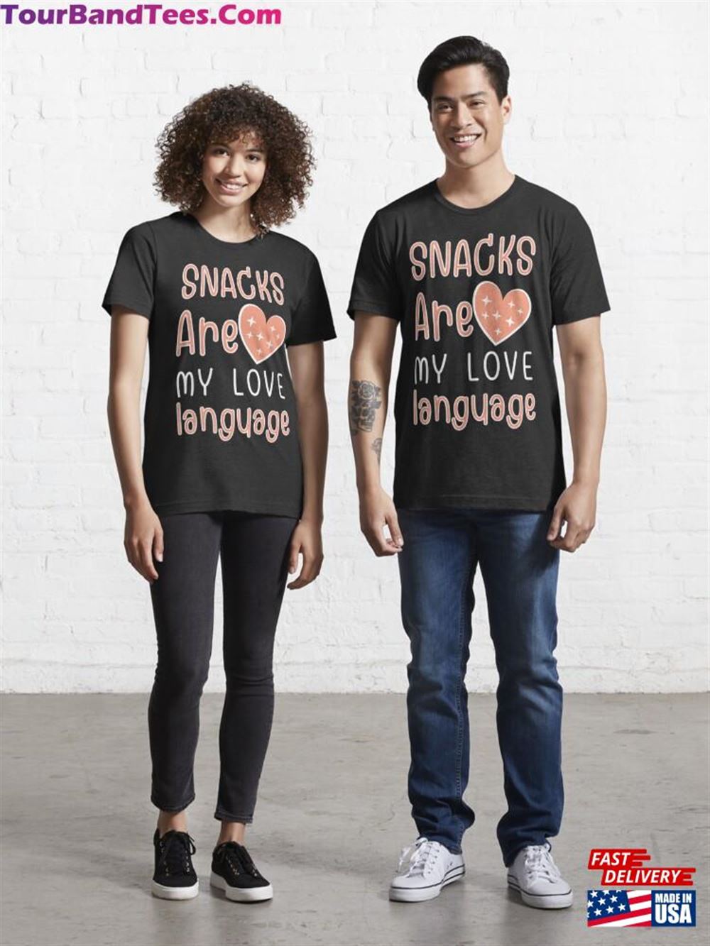 Snacks Are My Love Language Essential T-Shirt Classic Unisex 29Uf106906 – Utopia Fashion