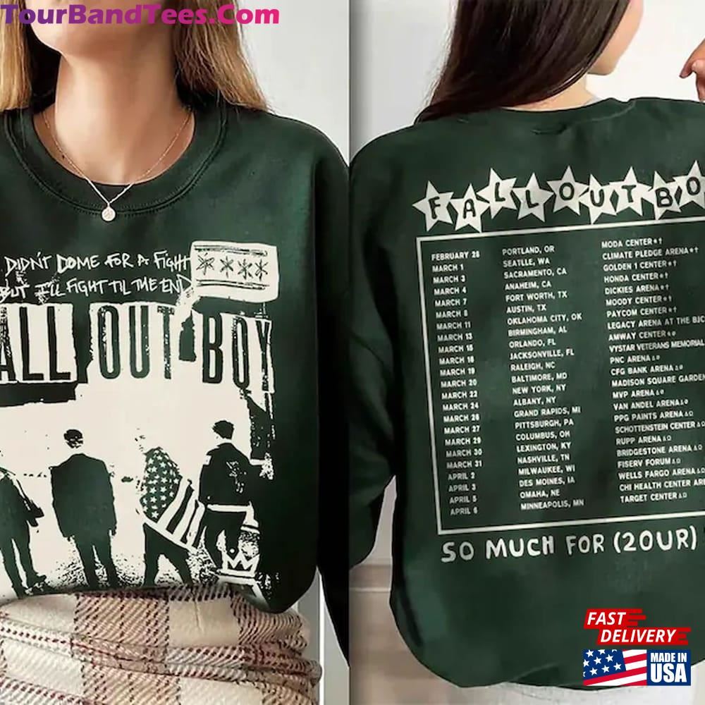 So Much For 2Our Dust Tour Shirt Fall Out Boy T-Shirt Band Classic 29Uf117590 – Utopia Fashion