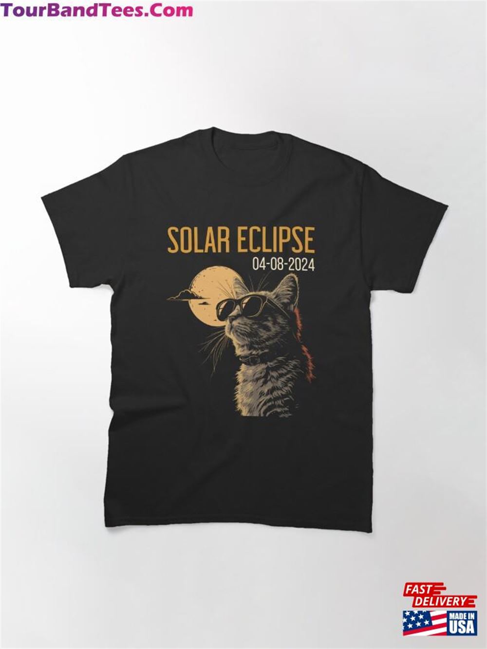 Solar Eclipse Cat Watching Classic T-Shirt 29Uf116340 – Utopia Fashion